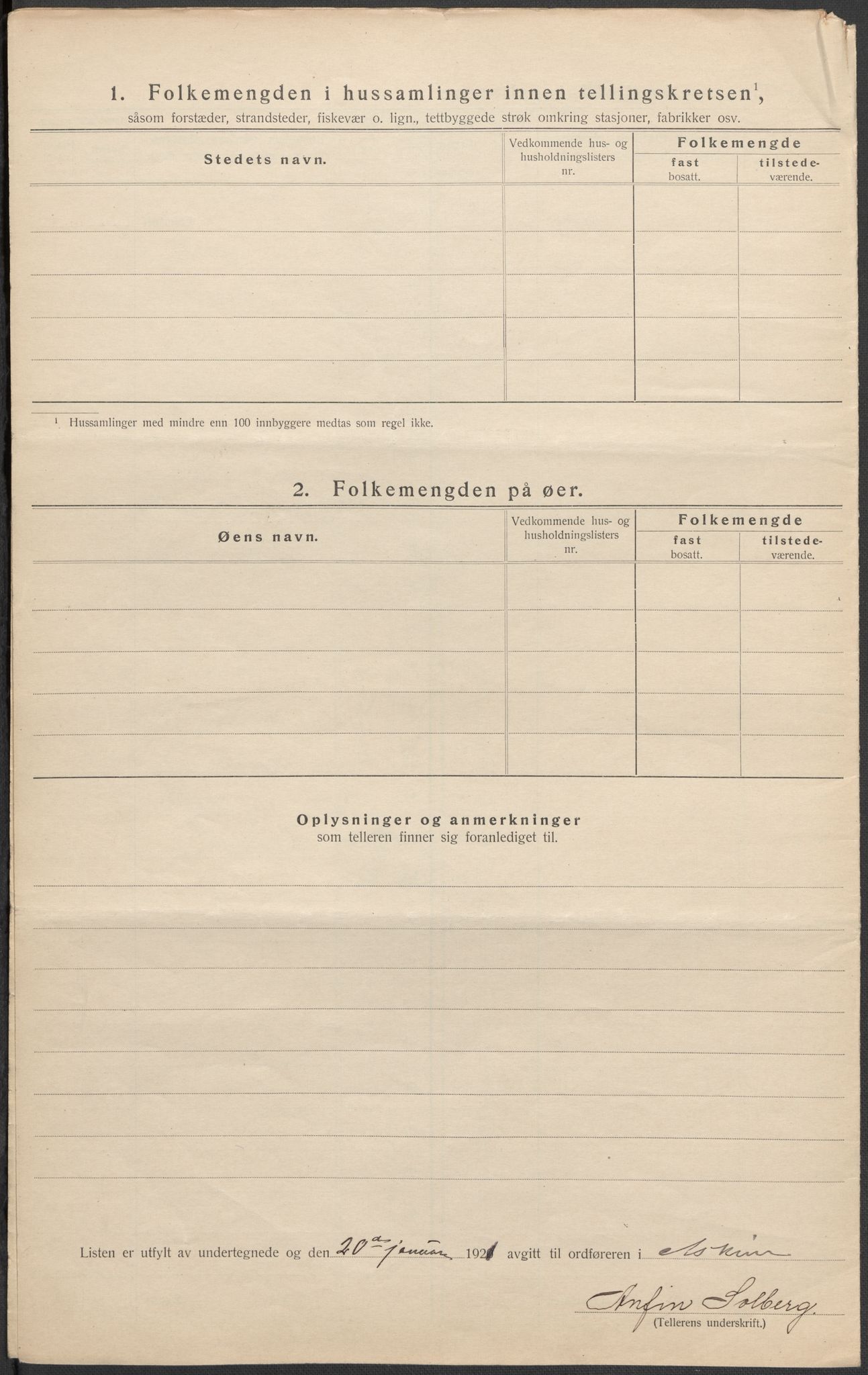 SAO, 1920 census for Askim, 1920, p. 29