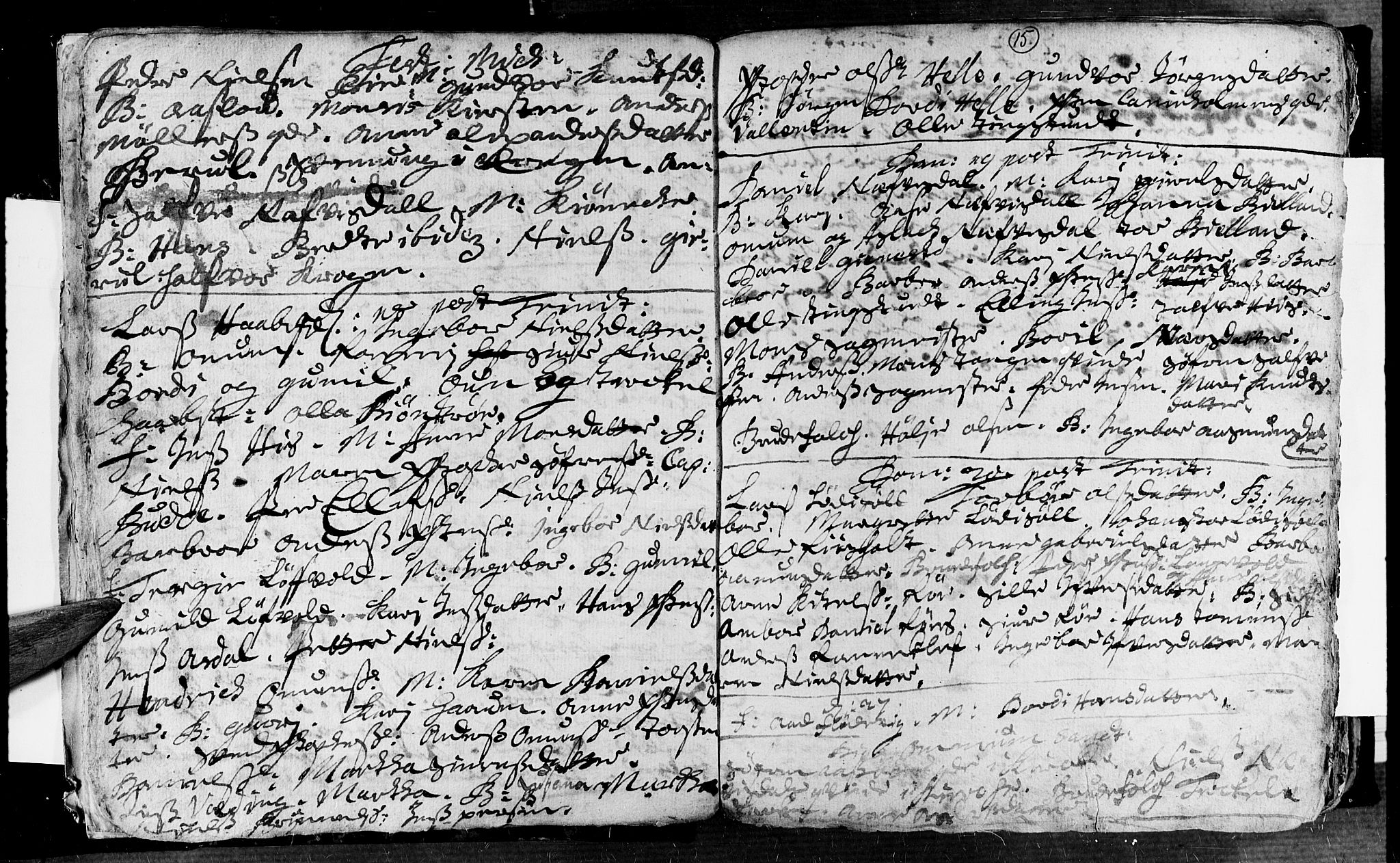 Øyestad sokneprestkontor, AV/SAK-1111-0049/F/Fa/L0002: Parish register (official) no. A 2, 1692-1722, p. 15