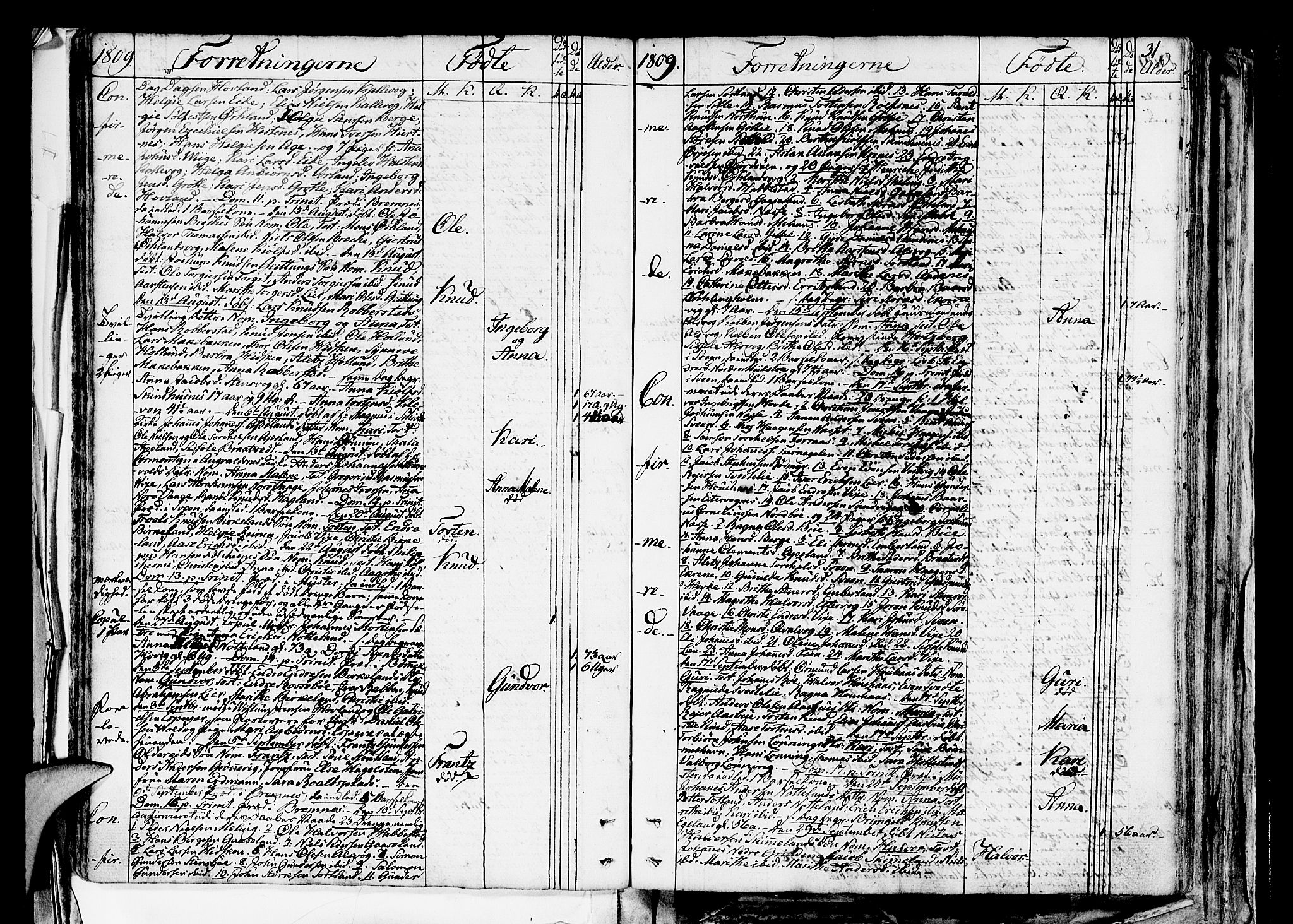 Finnås sokneprestembete, AV/SAB-A-99925/H/Ha/Haa/Haaa/L0004: Parish register (official) no. A 4, 1804-1830, p. 31