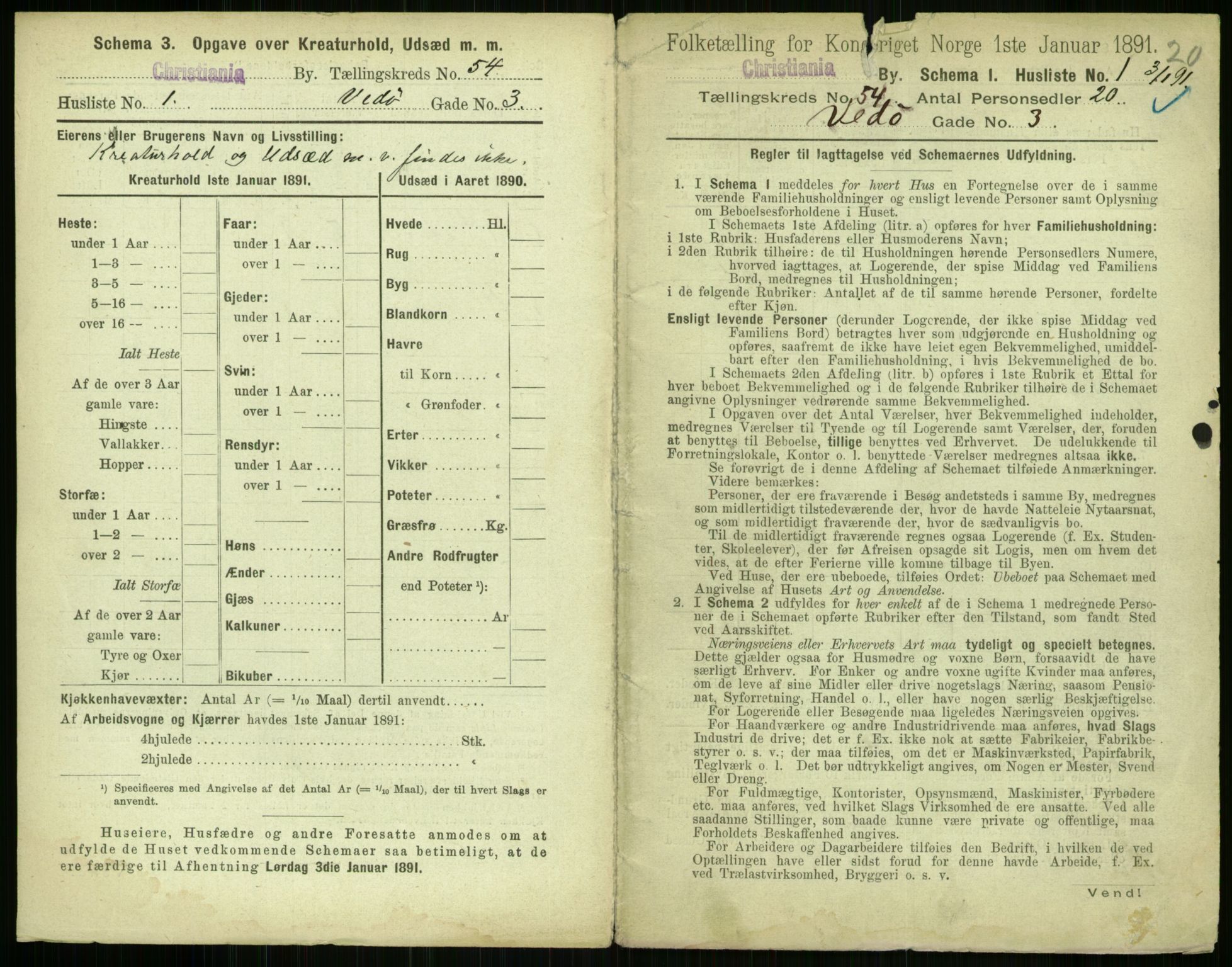 RA, 1891 census for 0301 Kristiania, 1891, p. 29953