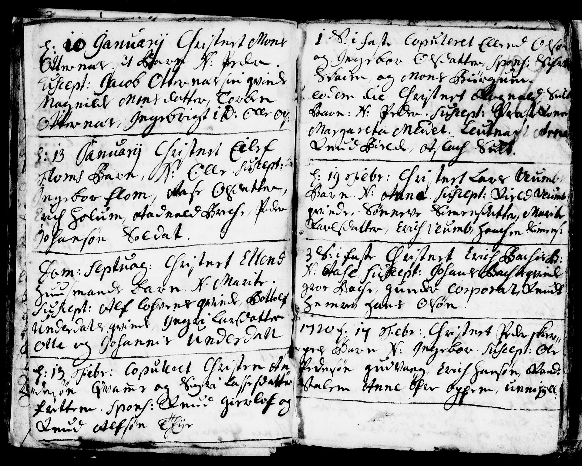 Aurland sokneprestembete, SAB/A-99937/H/Ha/Haa/L0001: Parish register (official) no. A 1, 1716-1734, p. 17