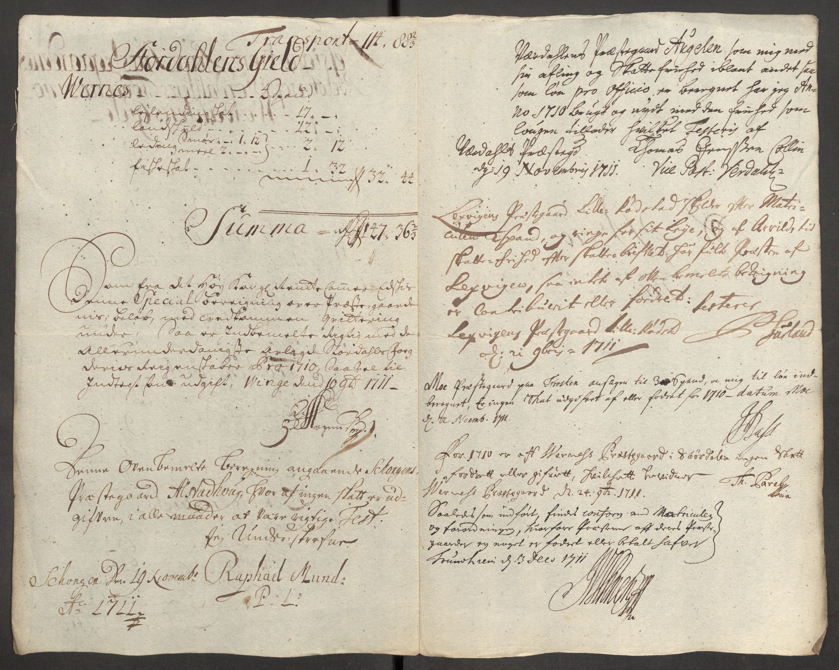 Rentekammeret inntil 1814, Reviderte regnskaper, Fogderegnskap, AV/RA-EA-4092/R62/L4200: Fogderegnskap Stjørdal og Verdal, 1710, p. 195