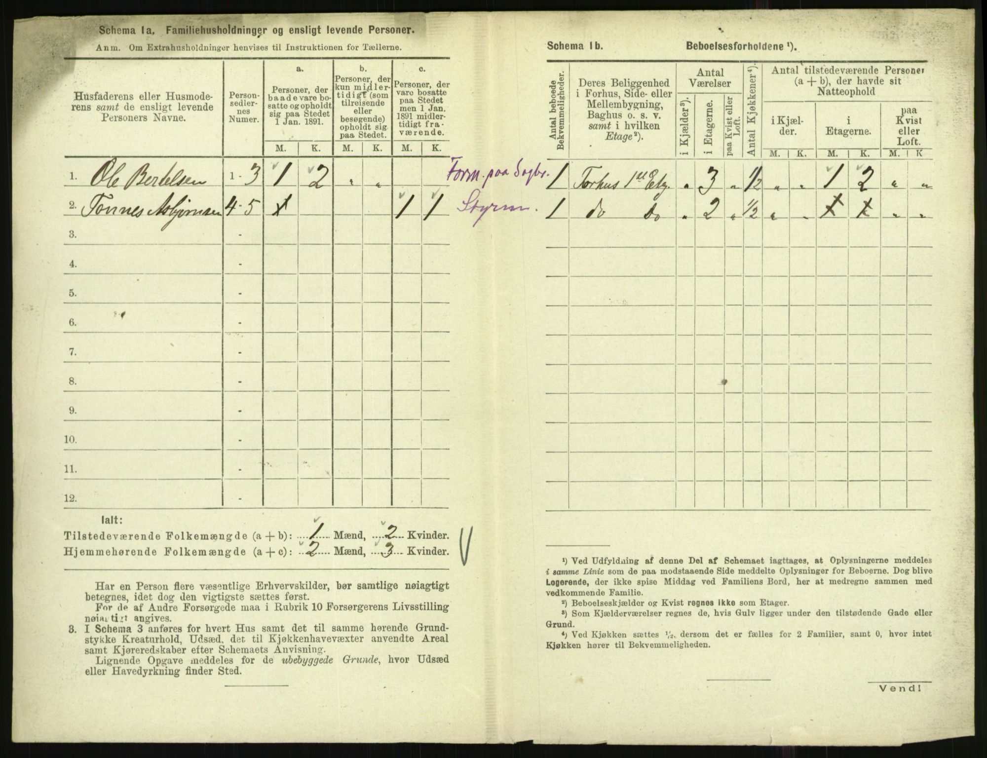 RA, 1891 census for 1002 Mandal, 1891, p. 1256