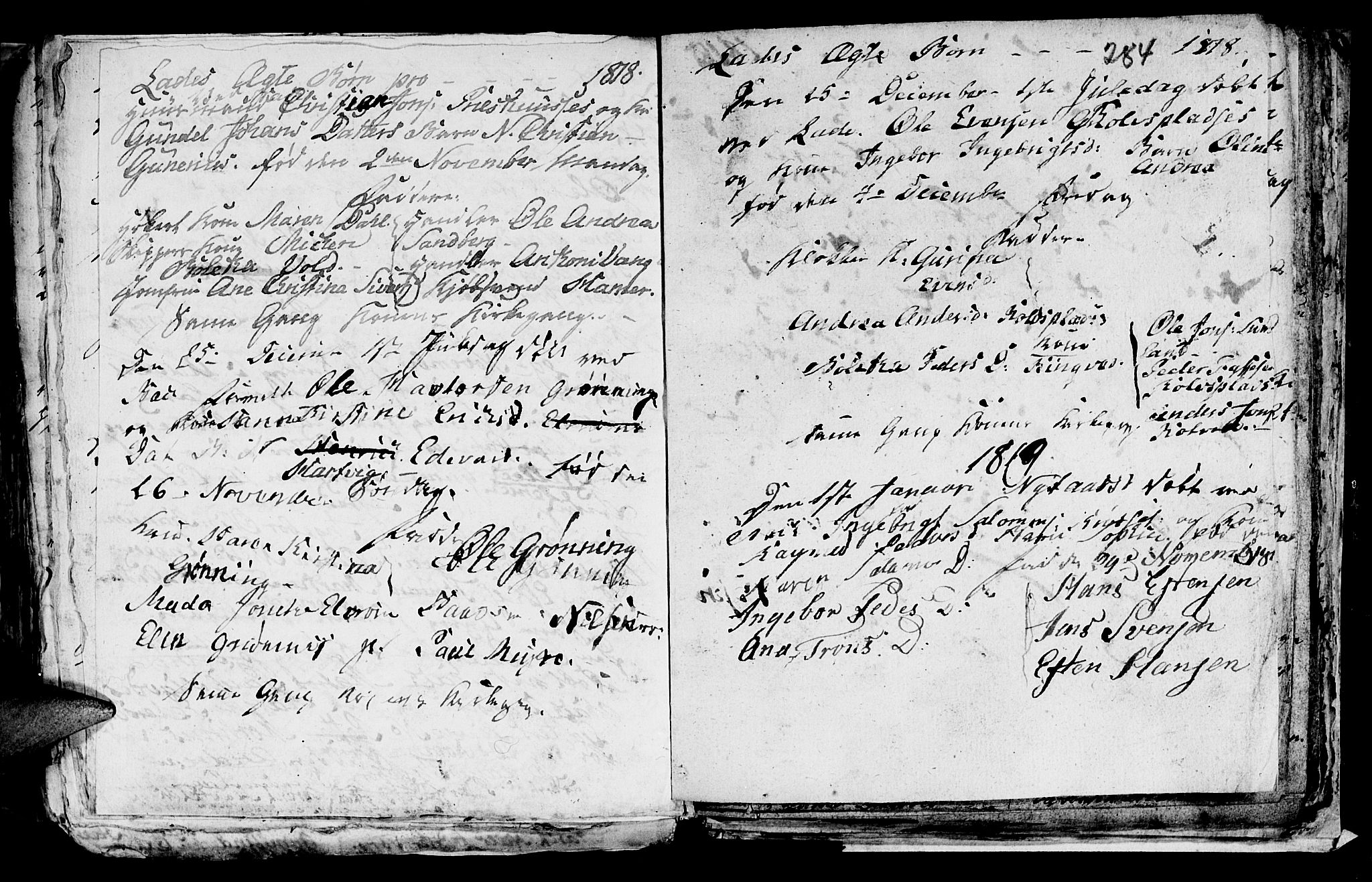 Ministerialprotokoller, klokkerbøker og fødselsregistre - Sør-Trøndelag, SAT/A-1456/606/L0305: Parish register (copy) no. 606C01, 1757-1819, p. 284