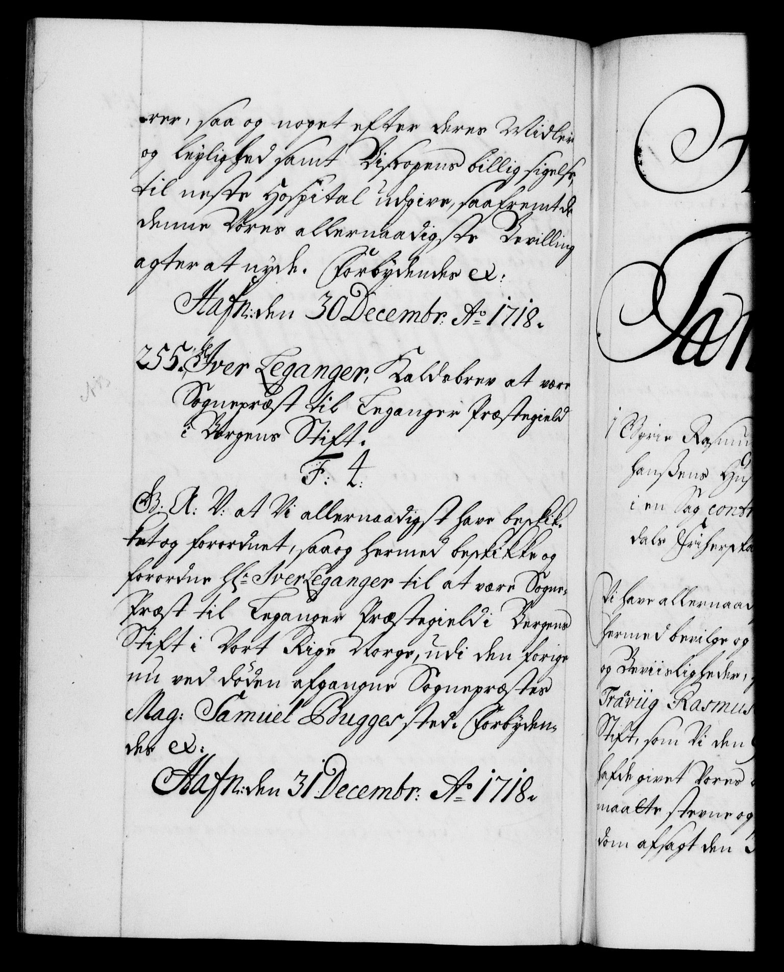 Danske Kanselli 1572-1799, AV/RA-EA-3023/F/Fc/Fca/Fcaa/L0022: Norske registre, 1716-1719, p. 454b