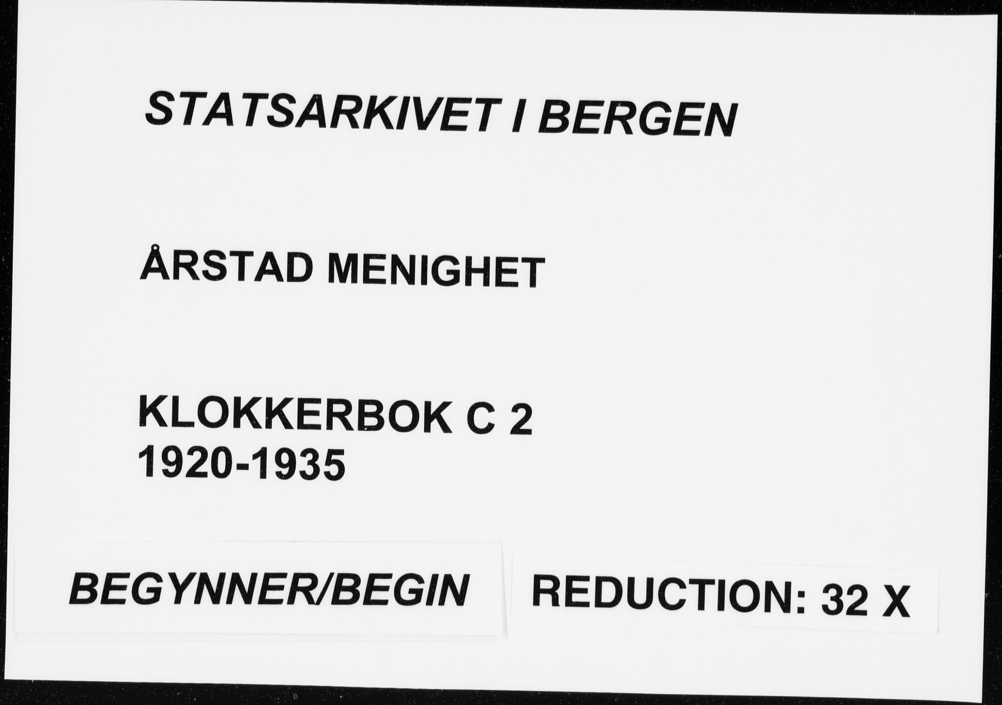 Årstad Sokneprestembete, AV/SAB-A-79301/H/Hab/L0020: Parish register (copy) no. C  2, 1920-1935