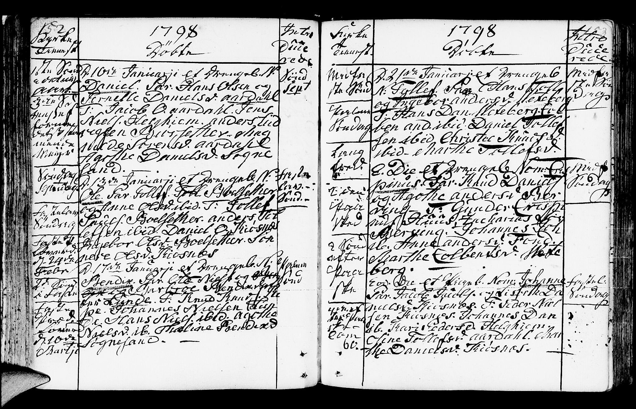 Jølster sokneprestembete, SAB/A-80701/H/Haa/Haaa/L0006: Parish register (official) no. A 6, 1790-1821, p. 152-153