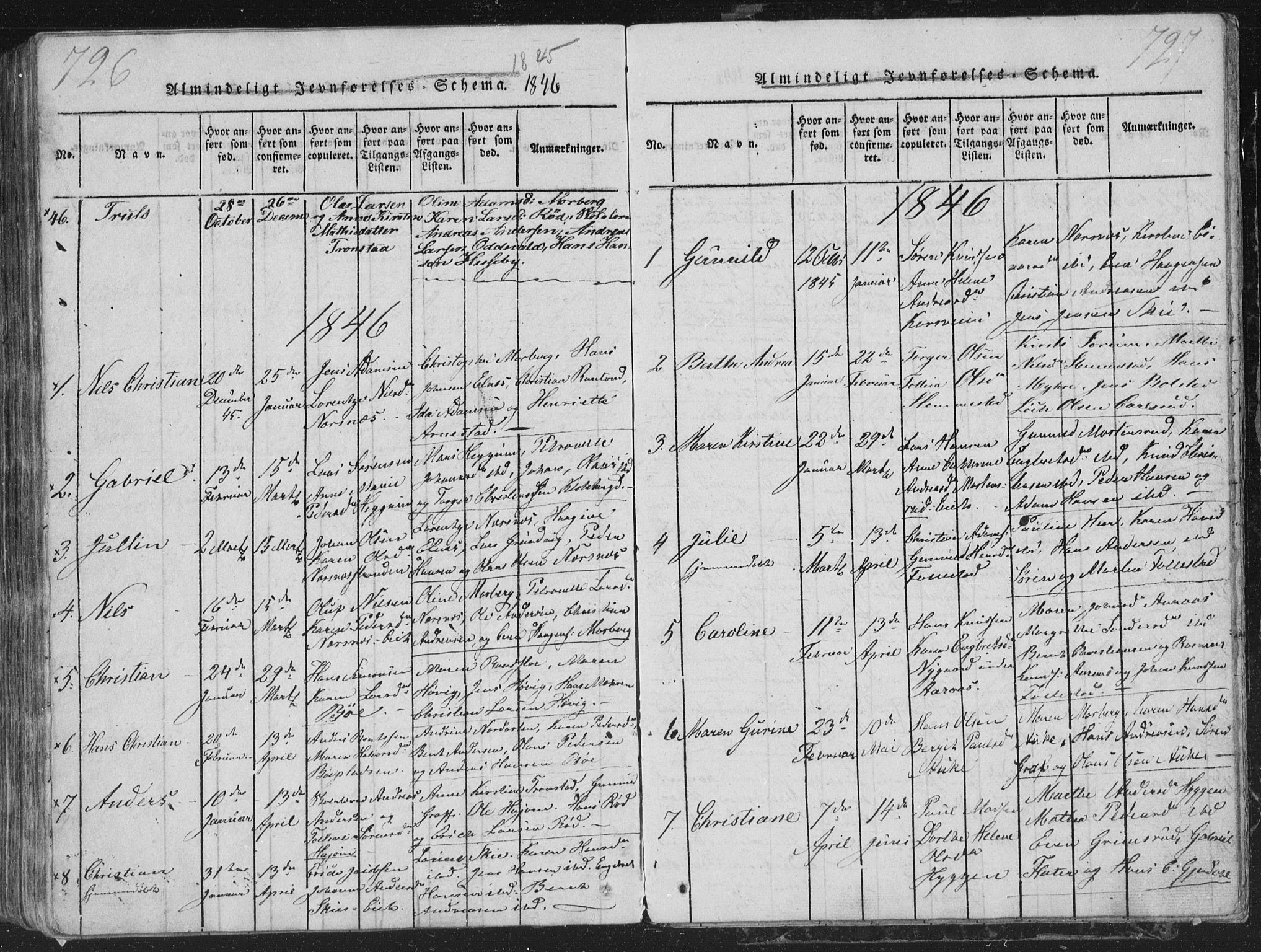 Røyken kirkebøker, AV/SAKO-A-241/G/Ga/L0003: Parish register (copy) no. 3, 1814-1856, p. 726-727