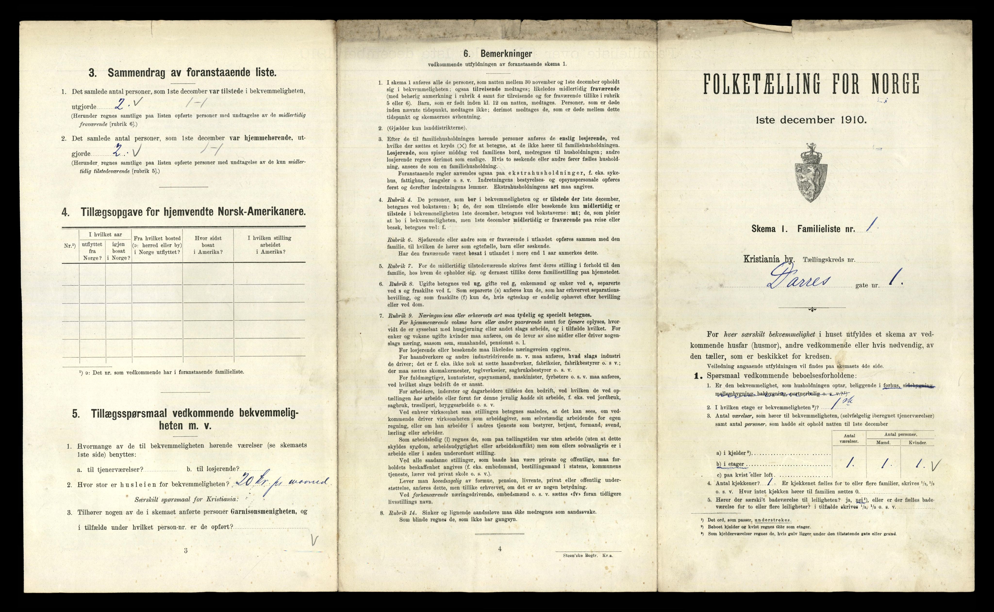 RA, 1910 census for Kristiania, 1910, p. 16001