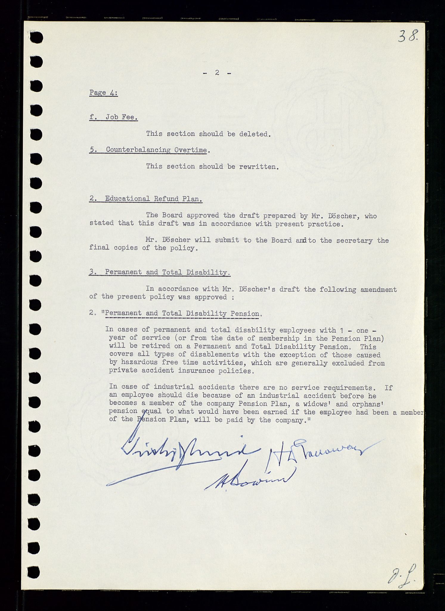 Pa 0982 - Esso Norge A/S, AV/SAST-A-100448/A/Aa/L0001/0002: Den administrerende direksjon Board minutes (styrereferater) / Den administrerende direksjon Board minutes (styrereferater), 1960-1961, p. 85