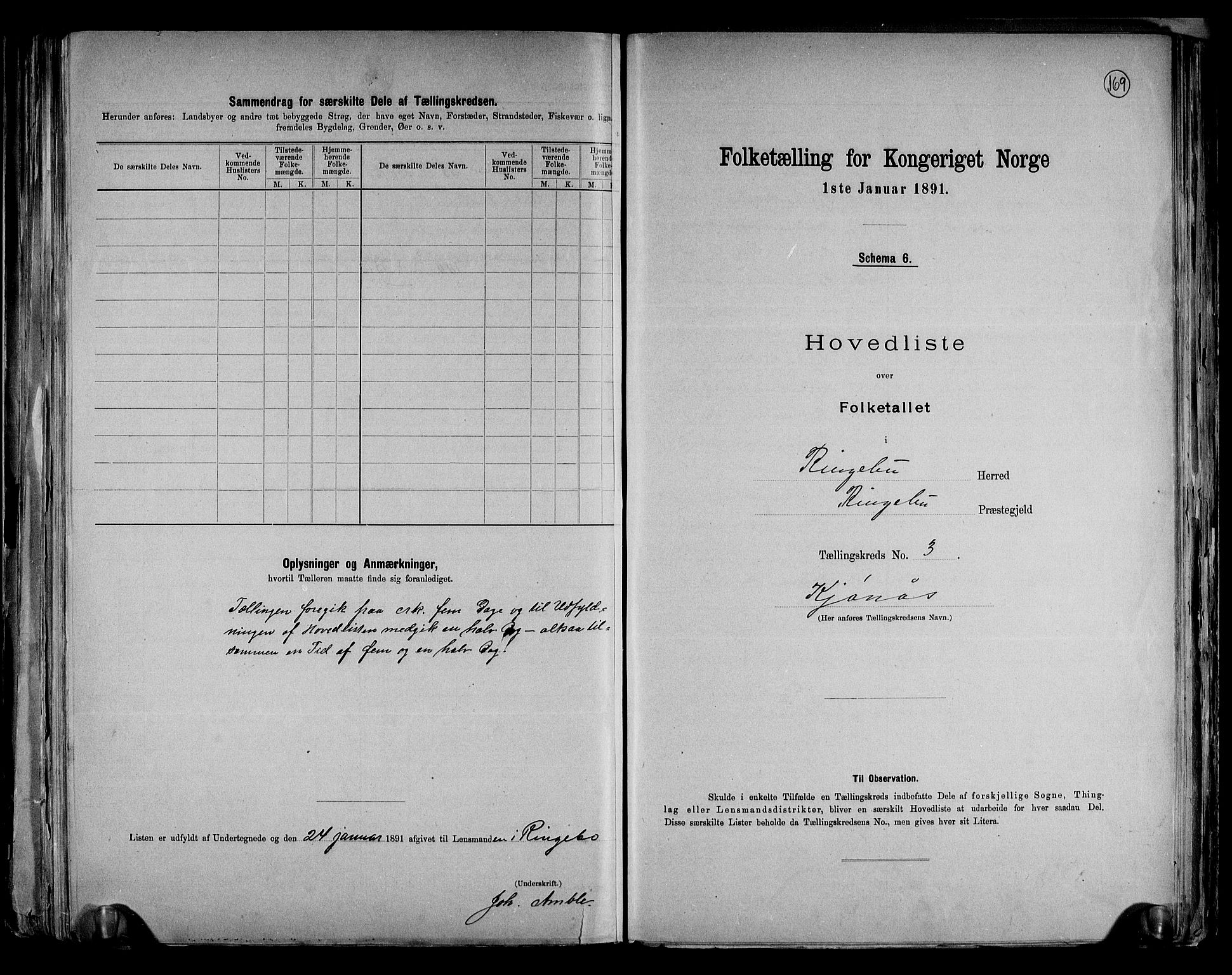 RA, 1891 census for 0520 Ringebu, 1891, p. 11