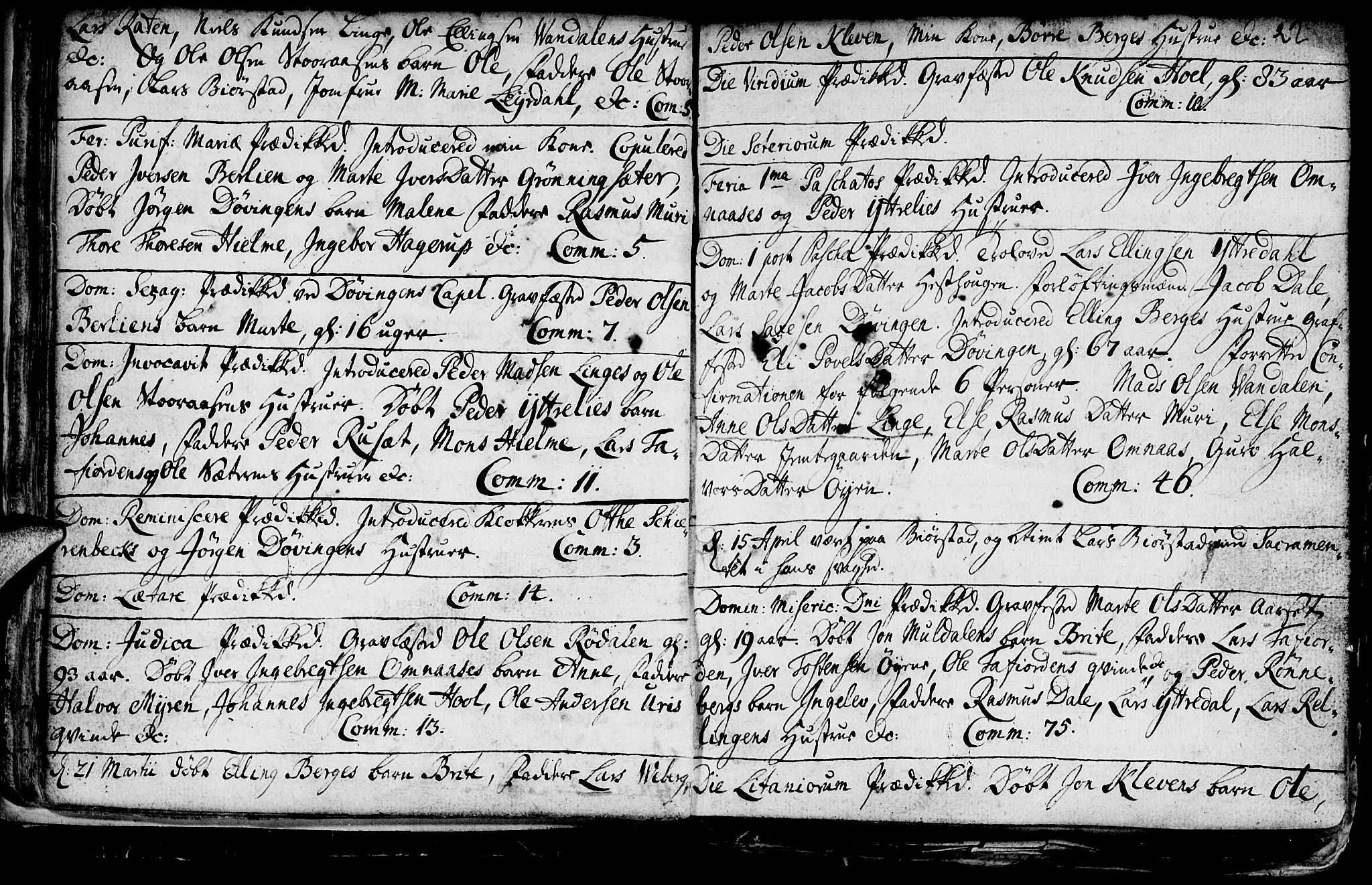 Ministerialprotokoller, klokkerbøker og fødselsregistre - Møre og Romsdal, SAT/A-1454/519/L0240: Parish register (official) no. 519A01 /1, 1736-1760, p. 22