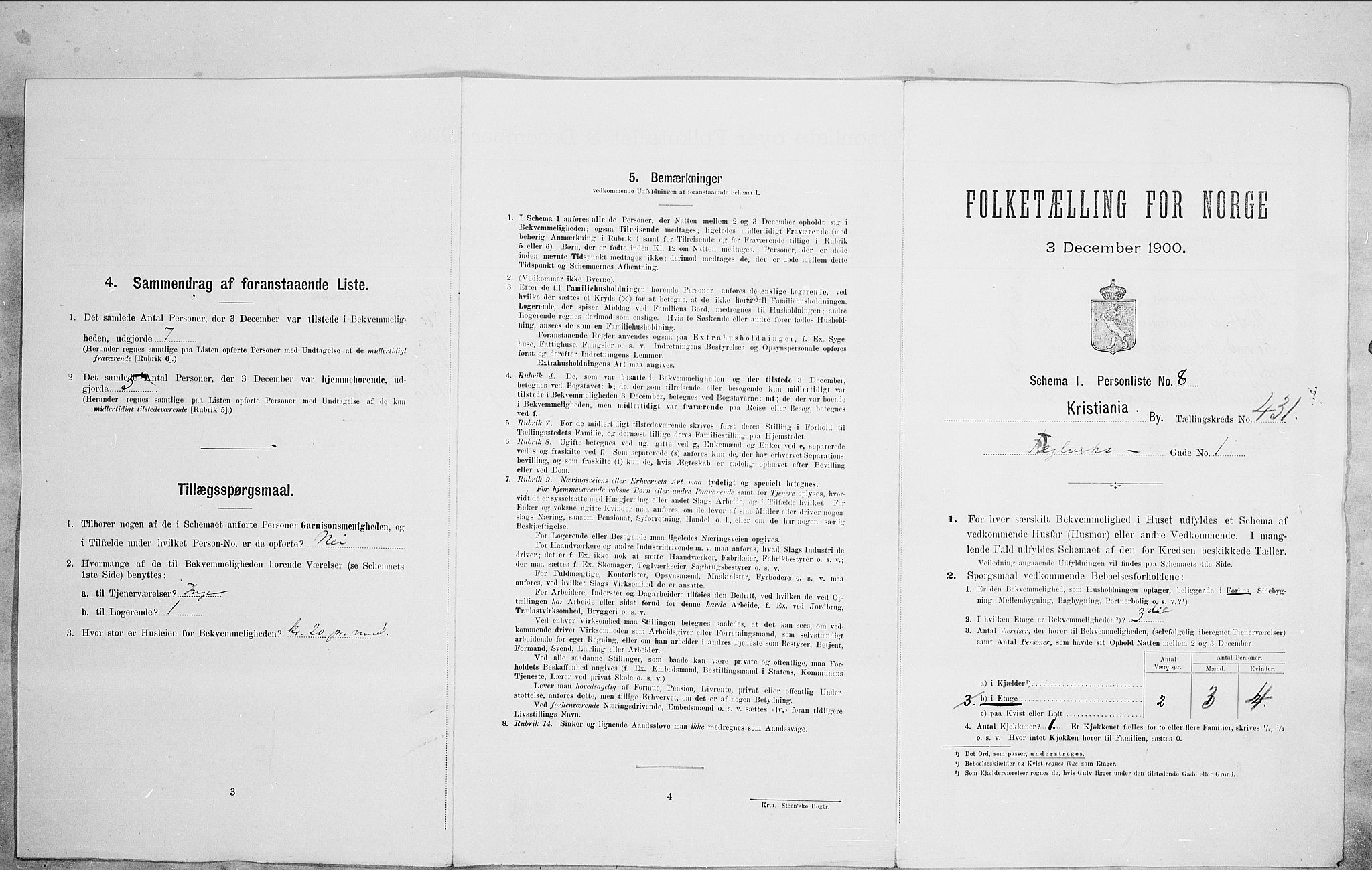 SAO, 1900 census for Kristiania, 1900, p. 96041