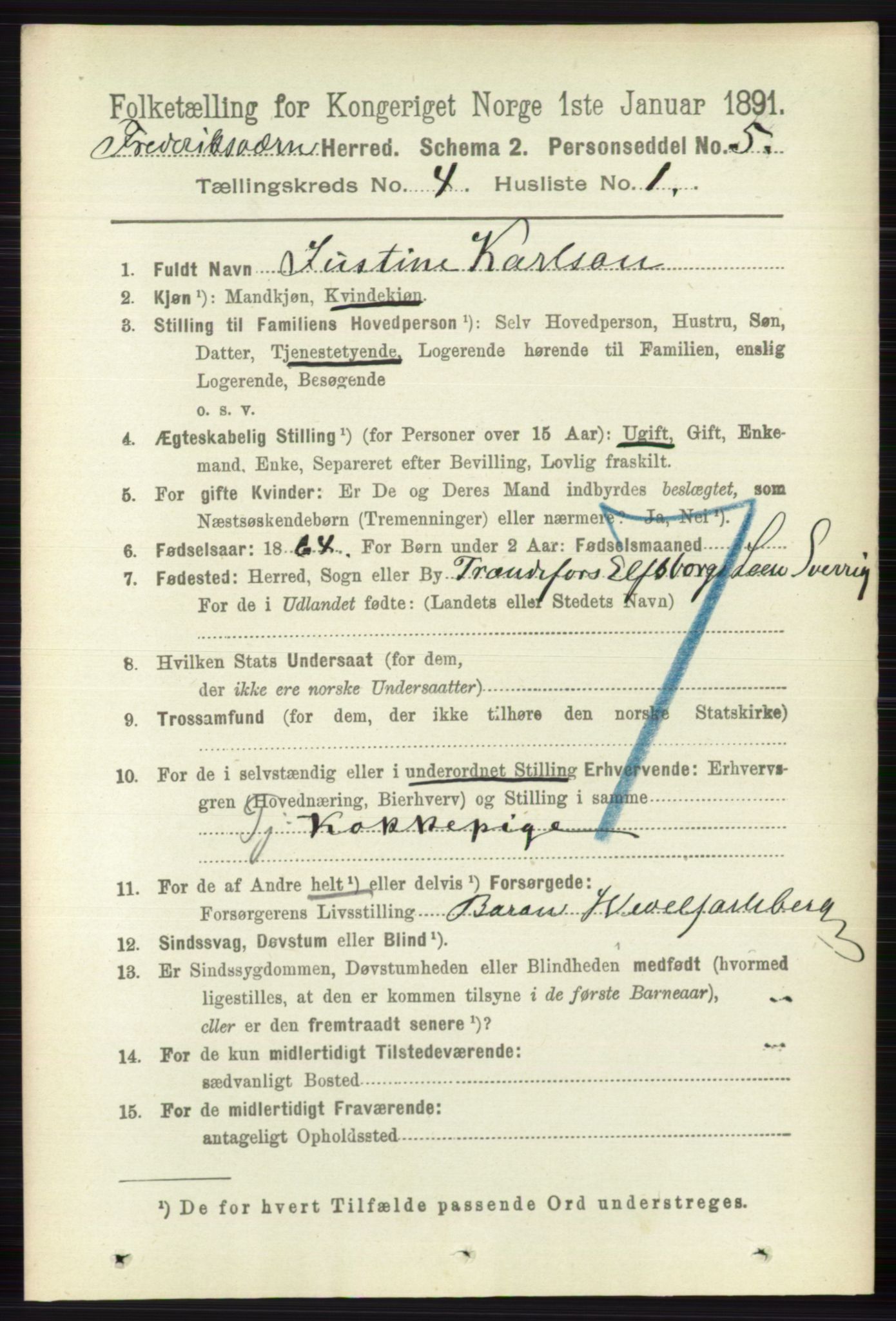 RA, 1891 census for 0798 Fredriksvern, 1891, p. 716
