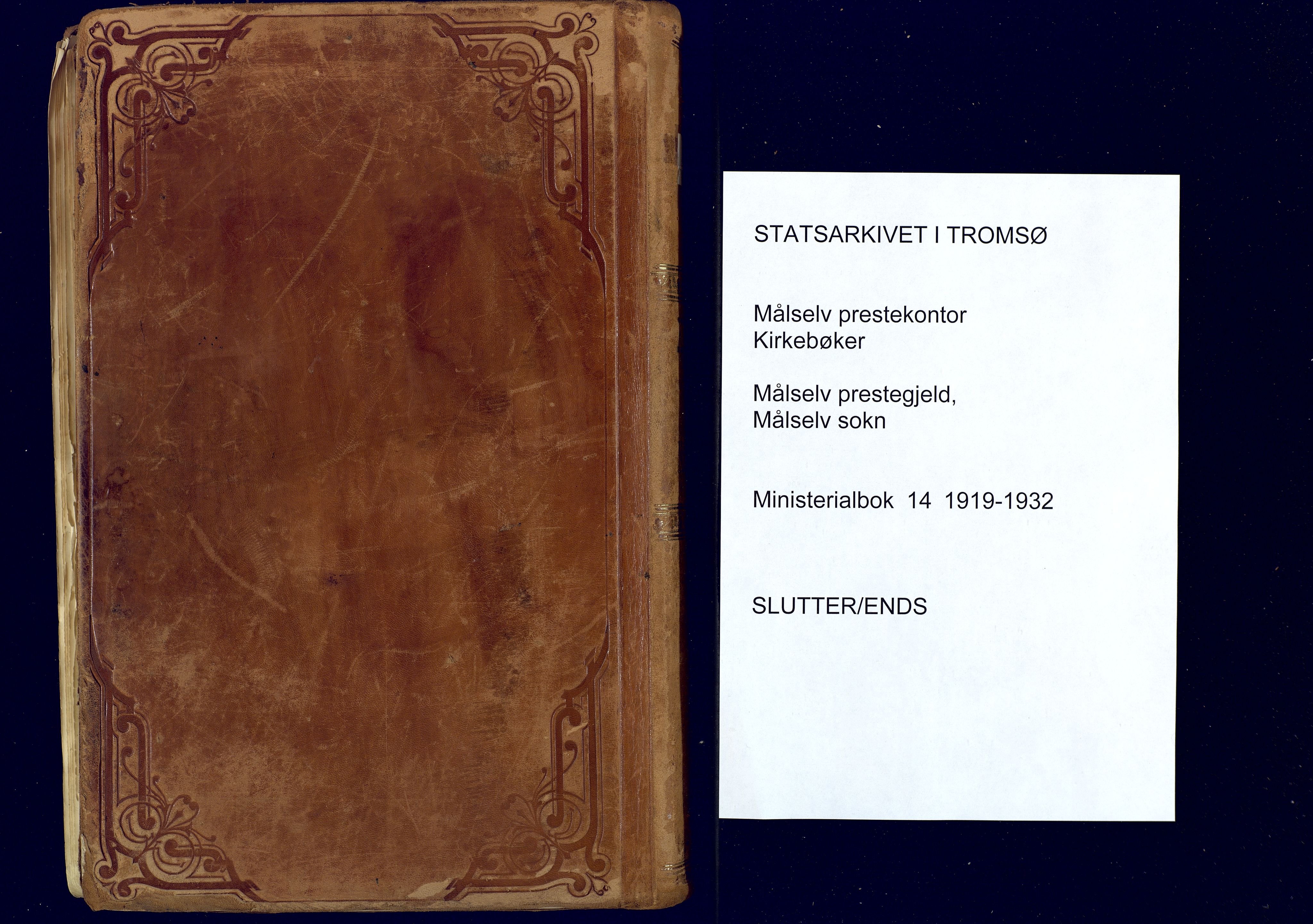 Målselv sokneprestembete, SATØ/S-1311/G/Ga/Gaa/L0014kirke: Parish register (official) no. 14, 1919-1932