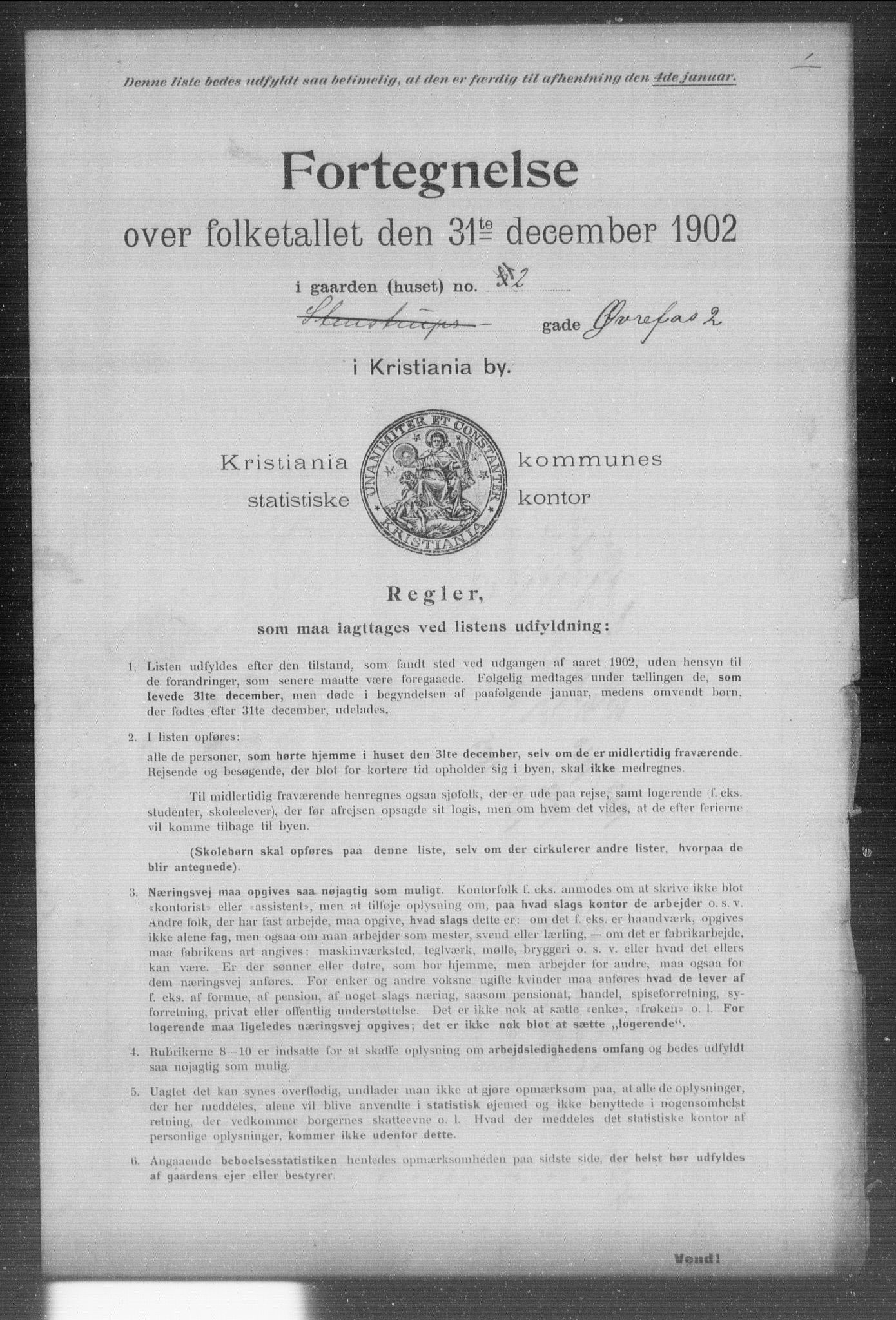 OBA, Municipal Census 1902 for Kristiania, 1902, p. 23861