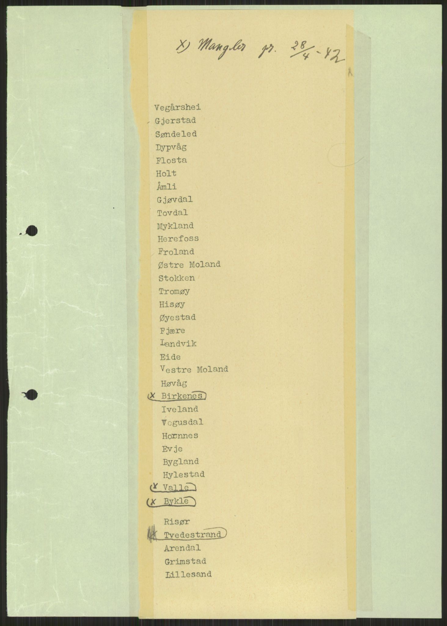 Forsvaret, Forsvarets krigshistoriske avdeling, AV/RA-RAFA-2017/Y/Ya/L0014: II-C-11-31 - Fylkesmenn.  Rapporter om krigsbegivenhetene 1940., 1940, p. 705