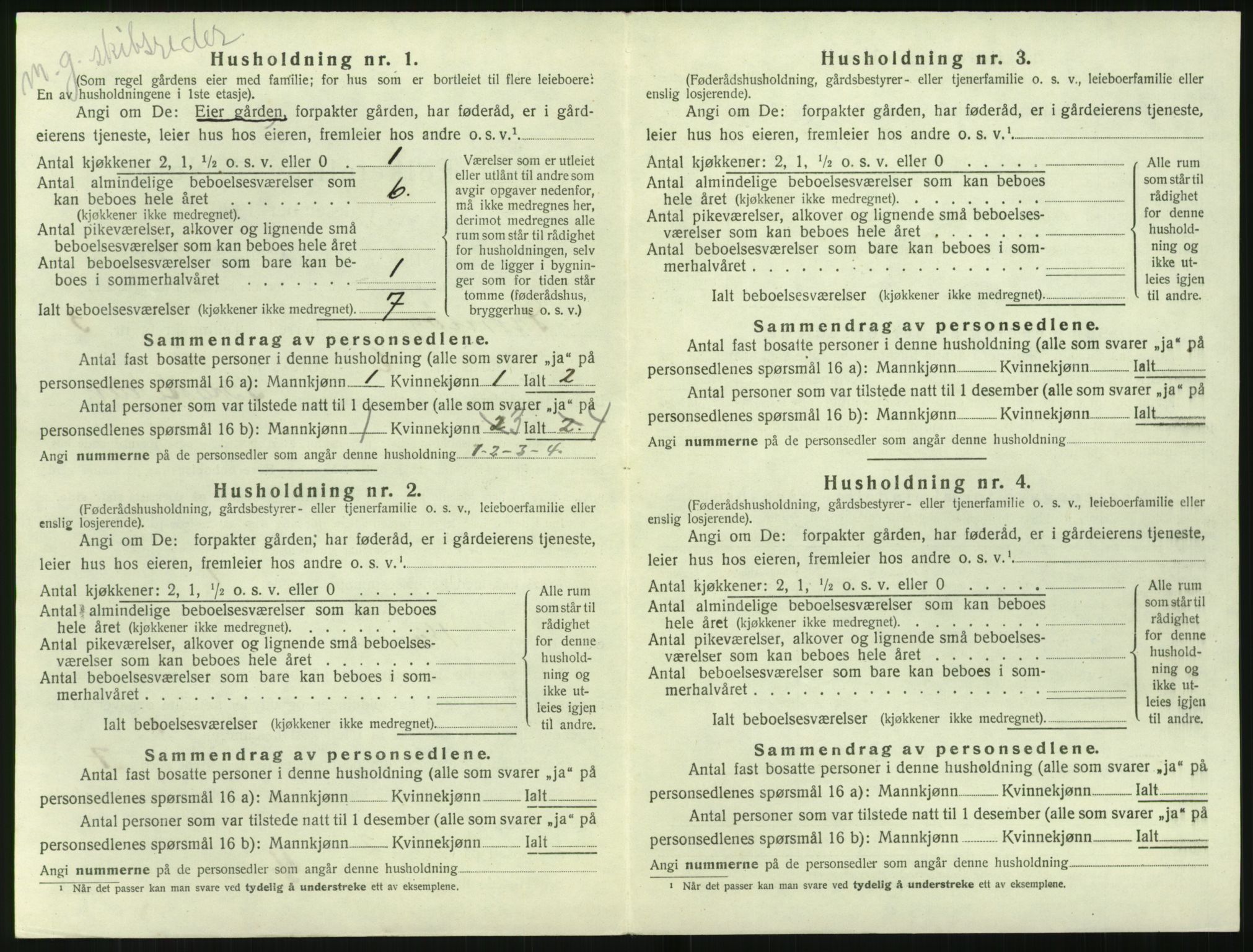 SAK, 1920 census for Tromøy, 1920, p. 324