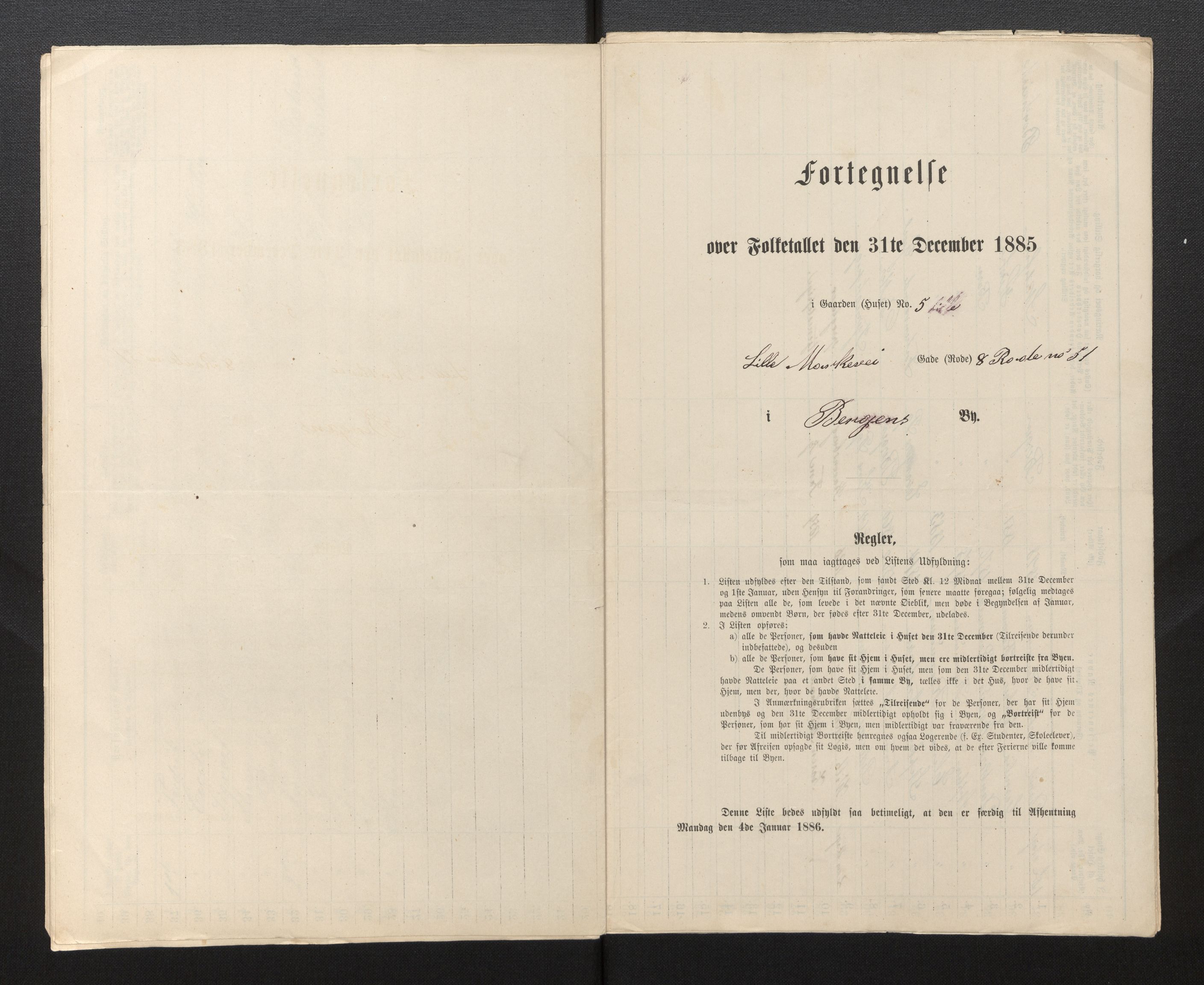 SAB, 1885 census for 1301 Bergen, 1885, p. 3577