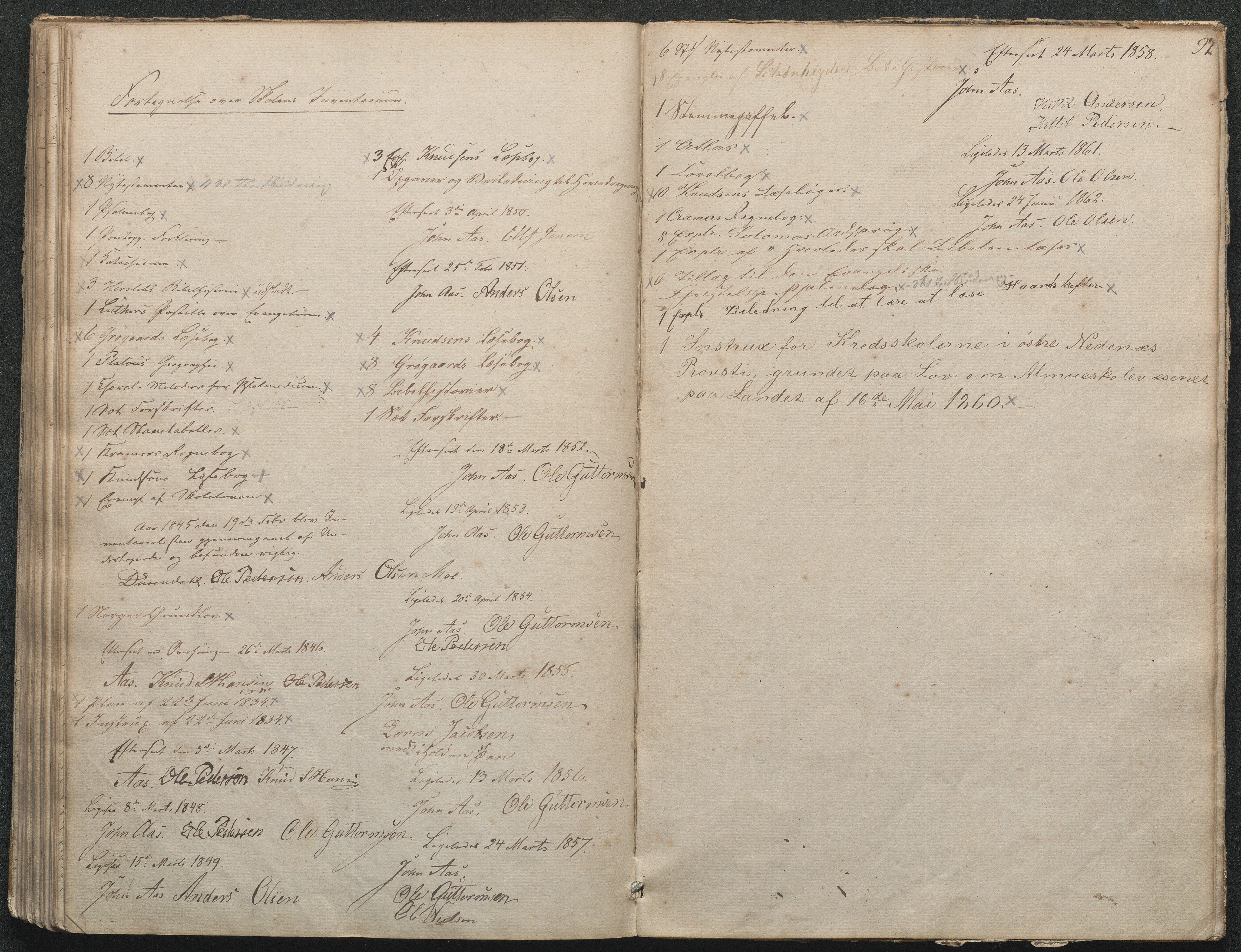 Gjerstad Kommune, Gjerstad Skole, AAMA/KA0911-550a/F02/L0002: Skolejournal/protokoll 7.skoledistrikt, 1844-1886, p. 97