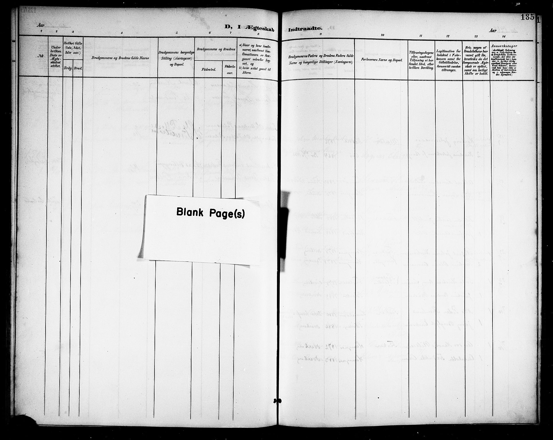 Ministerialprotokoller, klokkerbøker og fødselsregistre - Nordland, SAT/A-1459/899/L1449: Parish register (copy) no. 899C04, 1900-1918, p. 135