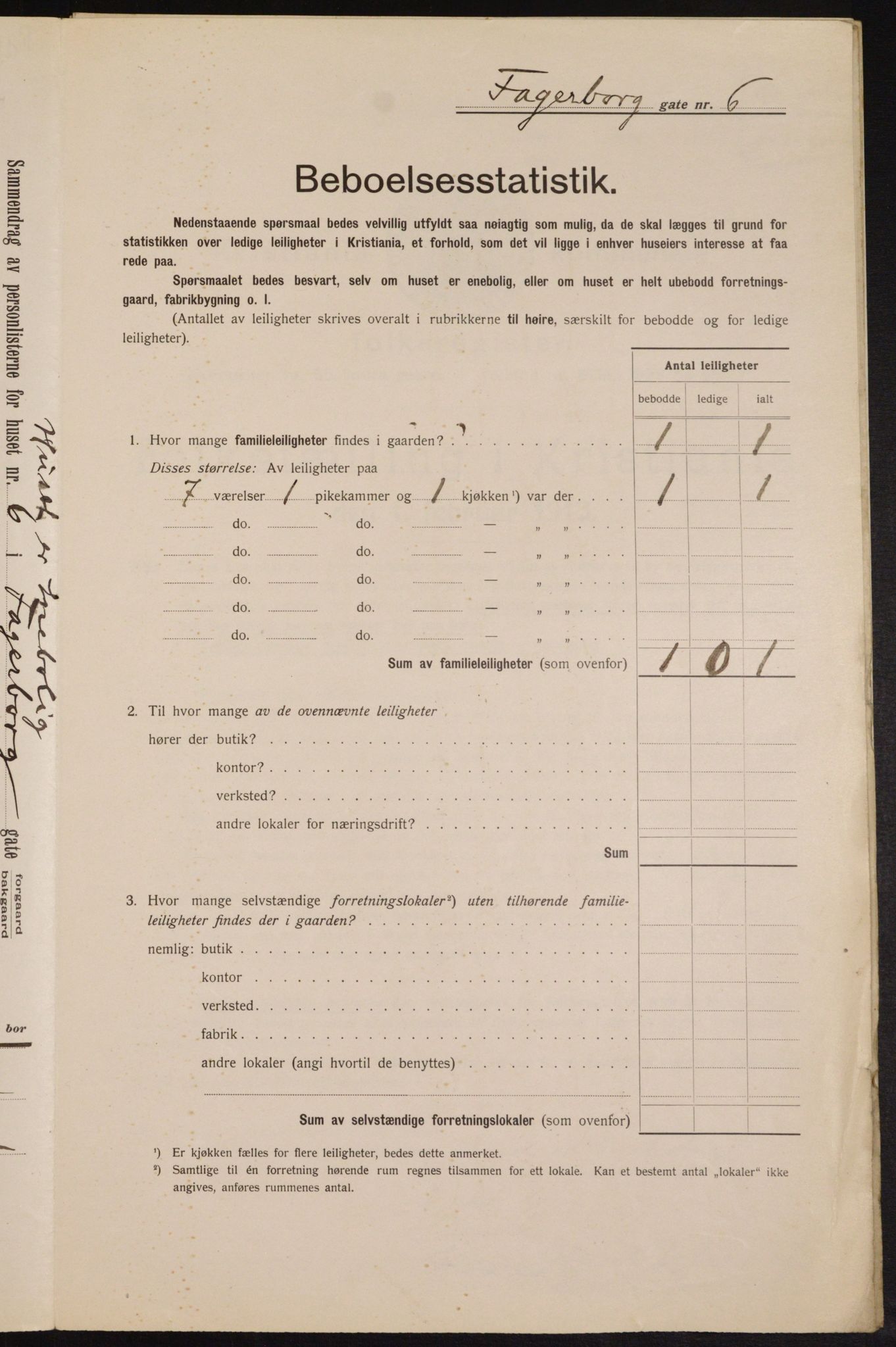 OBA, Municipal Census 1913 for Kristiania, 1913, p. 23053