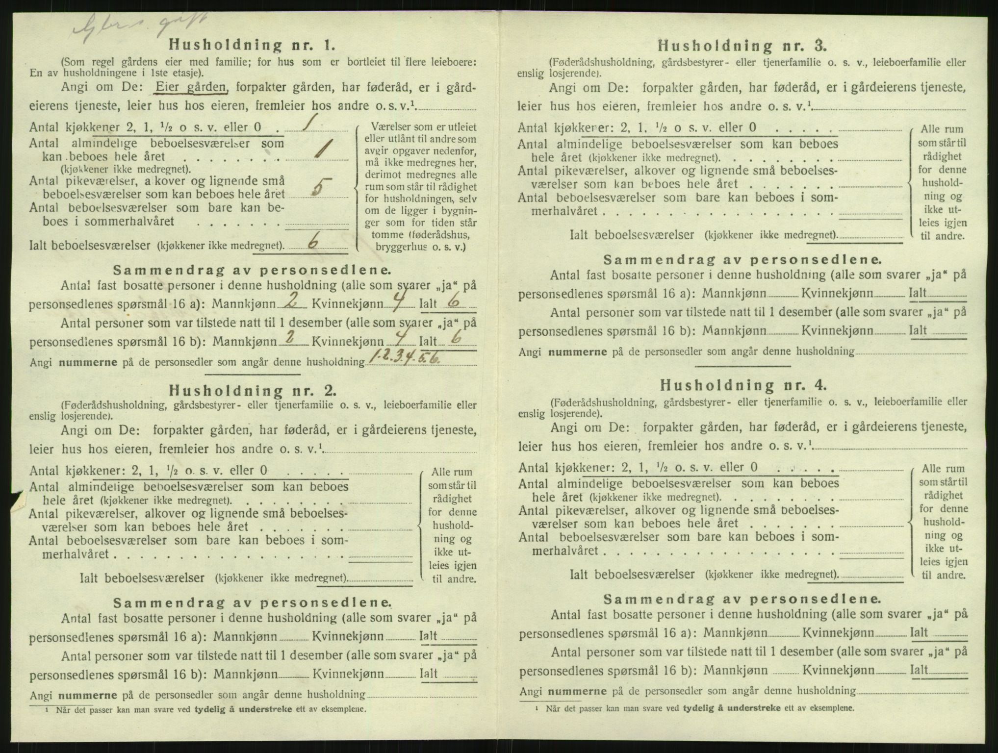 SAT, 1920 census for Rødøy, 1920, p. 47