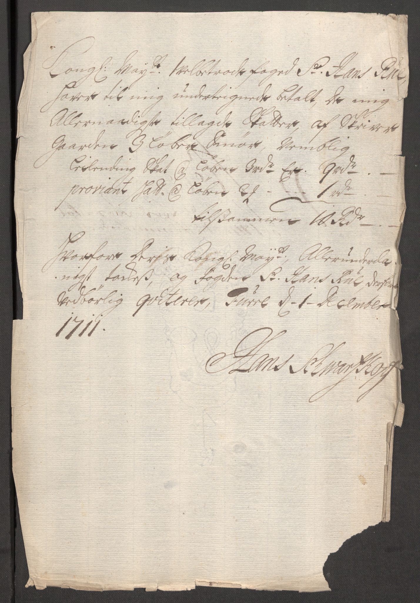 Rentekammeret inntil 1814, Reviderte regnskaper, Fogderegnskap, RA/EA-4092/R53/L3433: Fogderegnskap Sunn- og Nordfjord, 1710-1711, p. 494