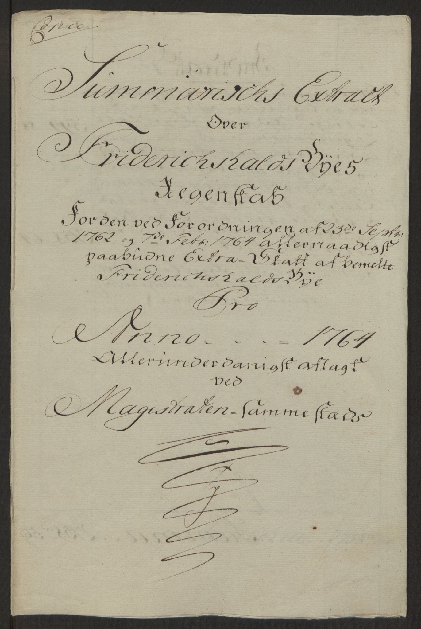 Rentekammeret inntil 1814, Reviderte regnskaper, Byregnskaper, AV/RA-EA-4066/R/Ra/L0006/0001: [A4] Kontribusjonsregnskap / Ekstraskatt, 1762-1772, p. 113