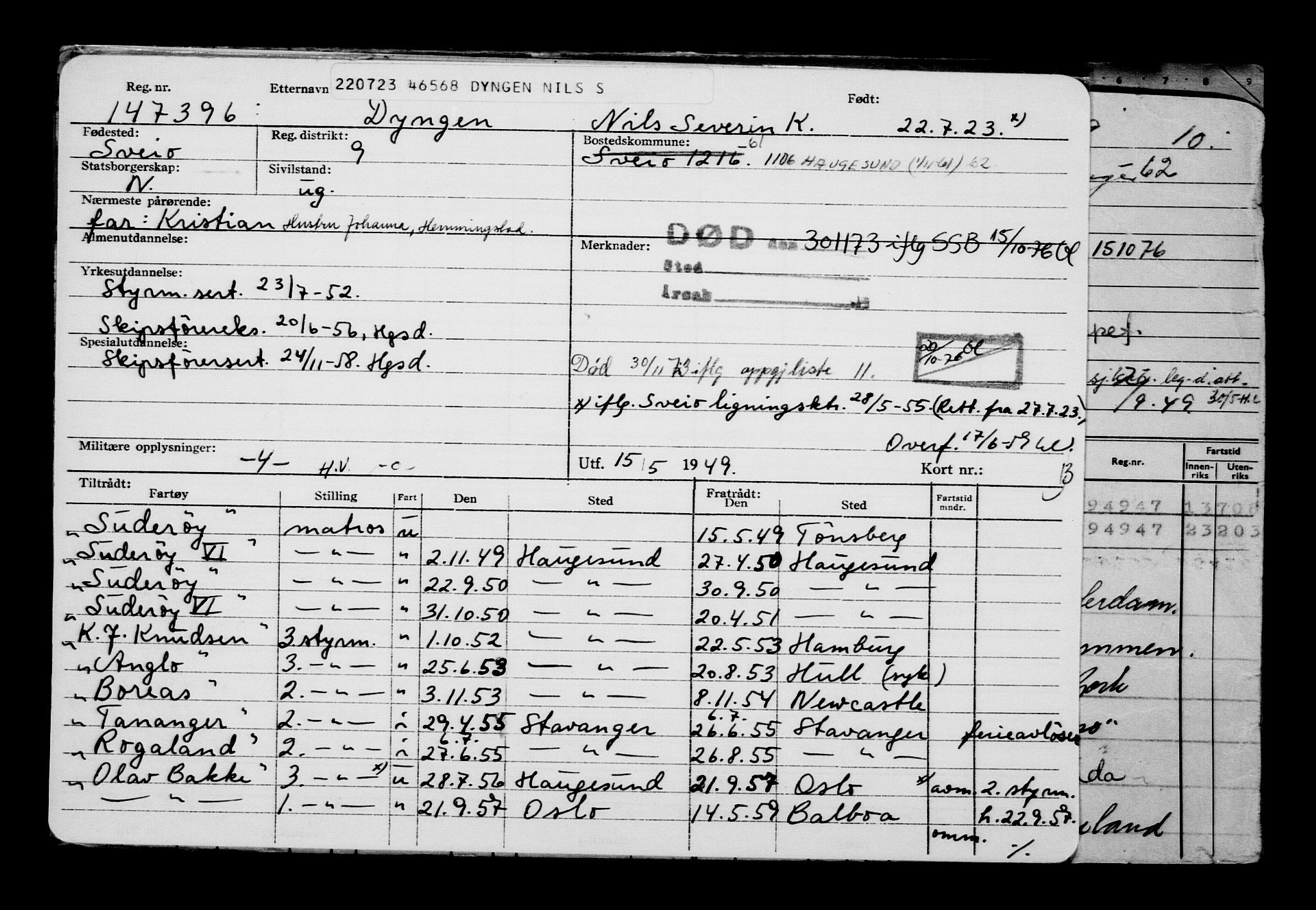 Direktoratet for sjømenn, AV/RA-S-3545/G/Gb/L0221: Hovedkort, 1923, p. 221