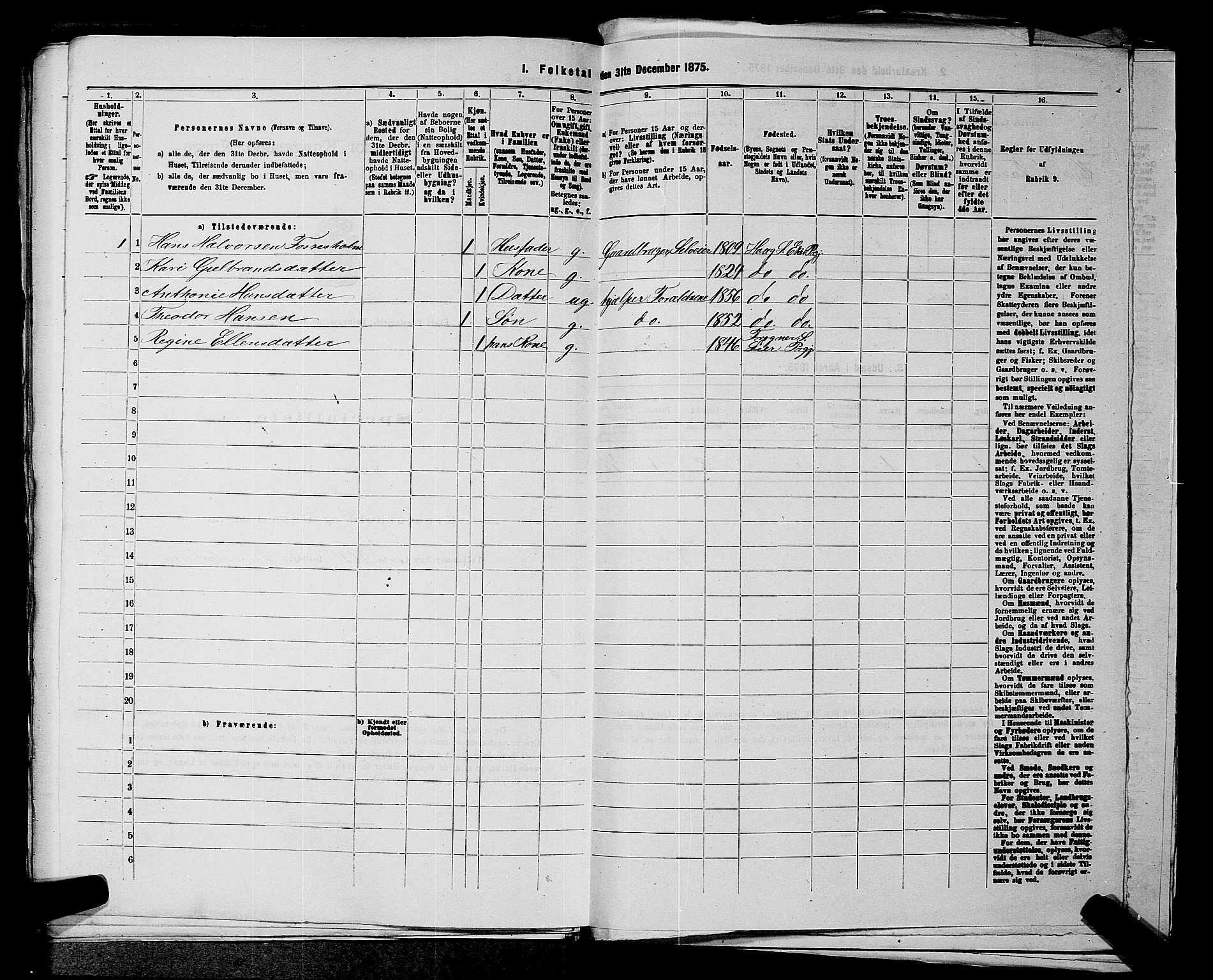 SAKO, 1875 census for 0624P Eiker, 1875, p. 864