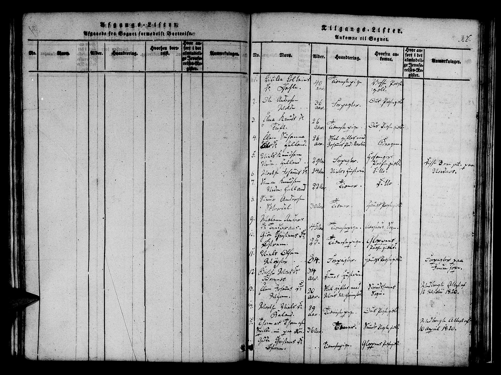 Fana Sokneprestembete, SAB/A-75101/H/Haa/Haaa/L0007: Parish register (official) no. A 7, 1816-1828, p. 300