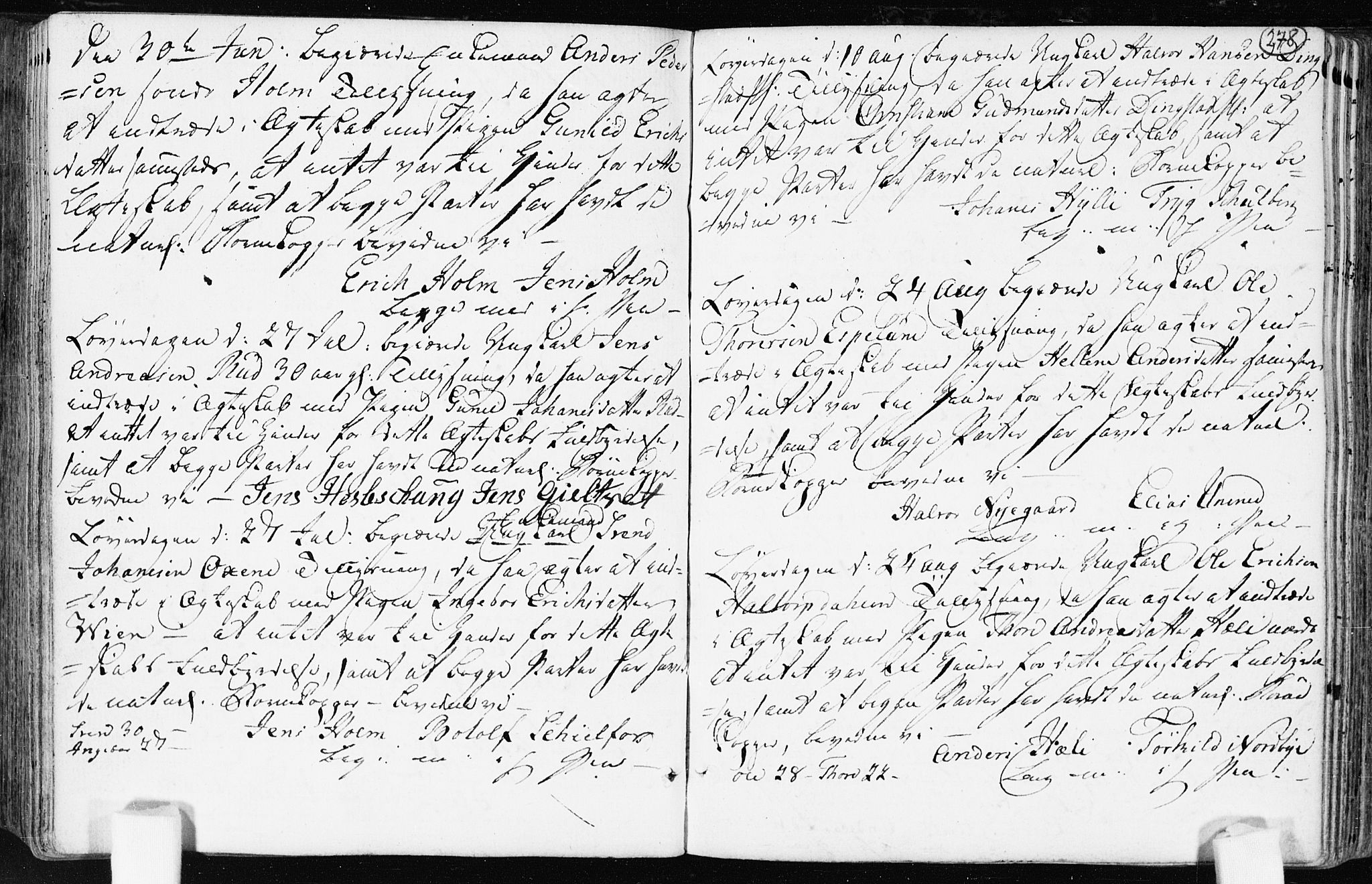 Spydeberg prestekontor Kirkebøker, AV/SAO-A-10924/F/Fa/L0003: Parish register (official) no. I 3, 1778-1814, p. 278