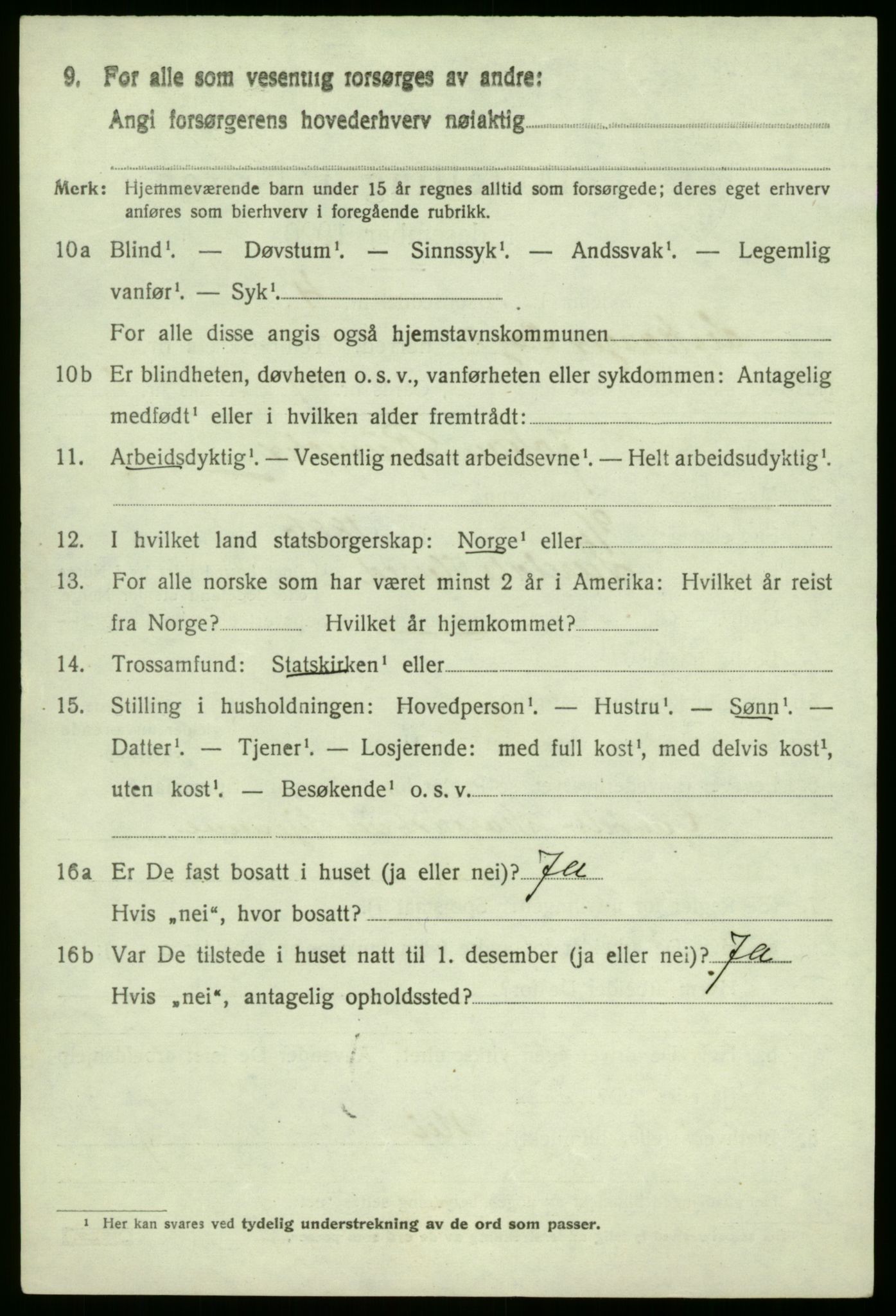 SAB, 1920 census for Leikanger, 1920, p. 3591