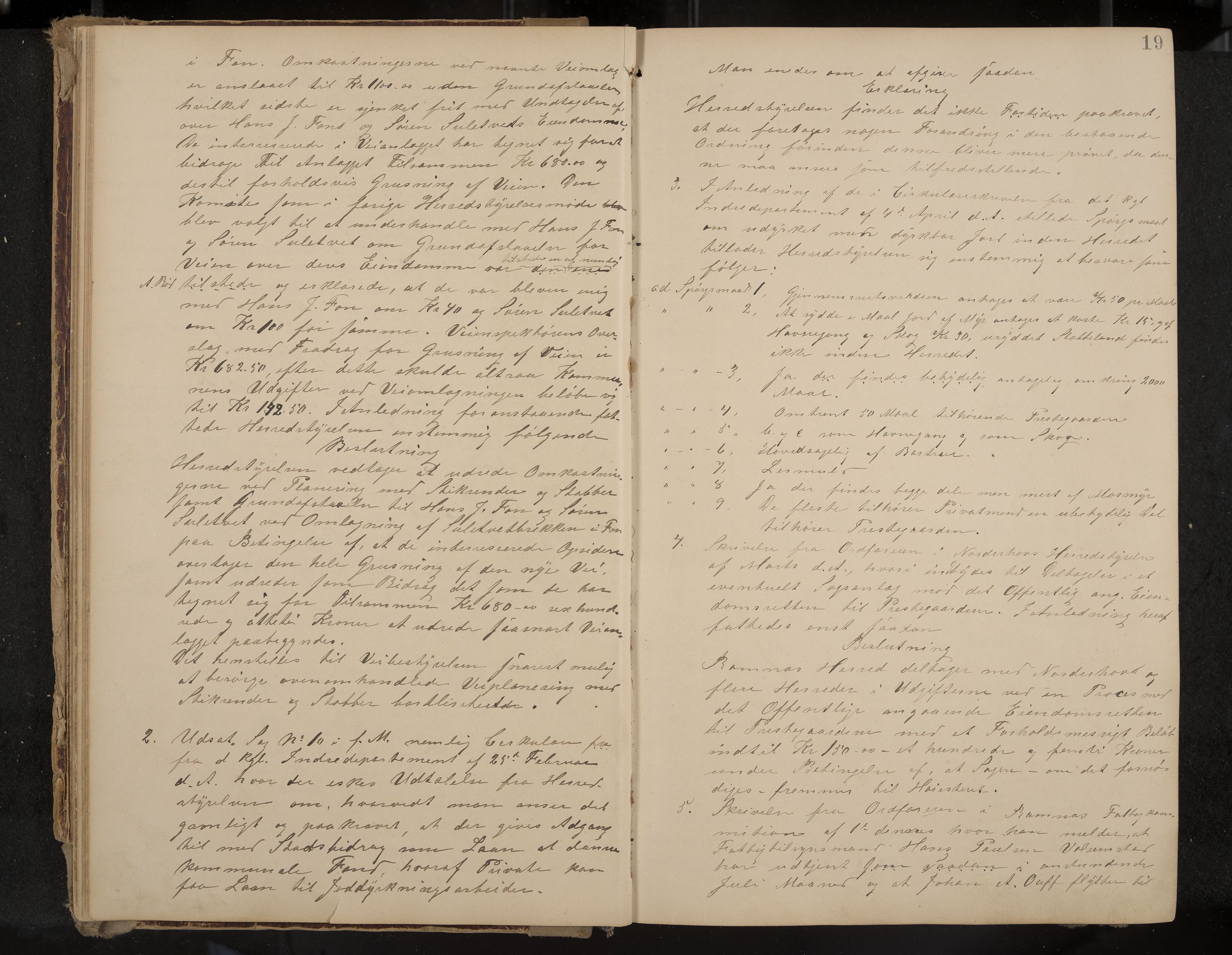 Ramnes formannskap og sentraladministrasjon, IKAK/0718021/A/Aa/L0004: Møtebok, 1892-1907, p. 19