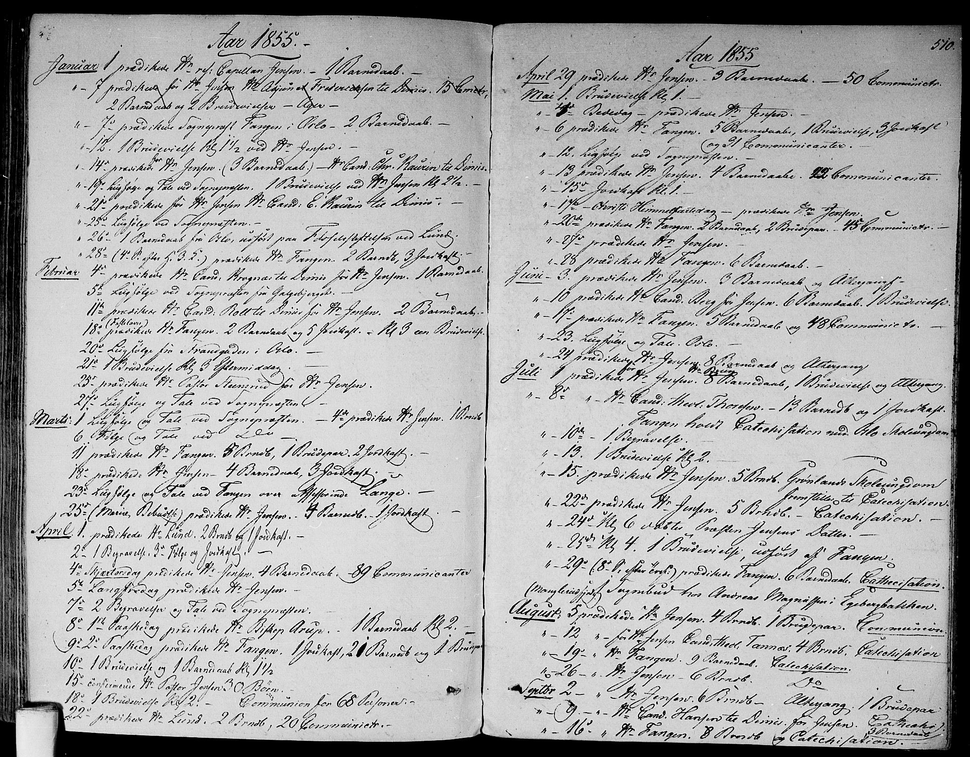 Gamlebyen prestekontor Kirkebøker, AV/SAO-A-10884/F/Fa/L0004: Parish register (official) no. 4, 1850-1857, p. 510