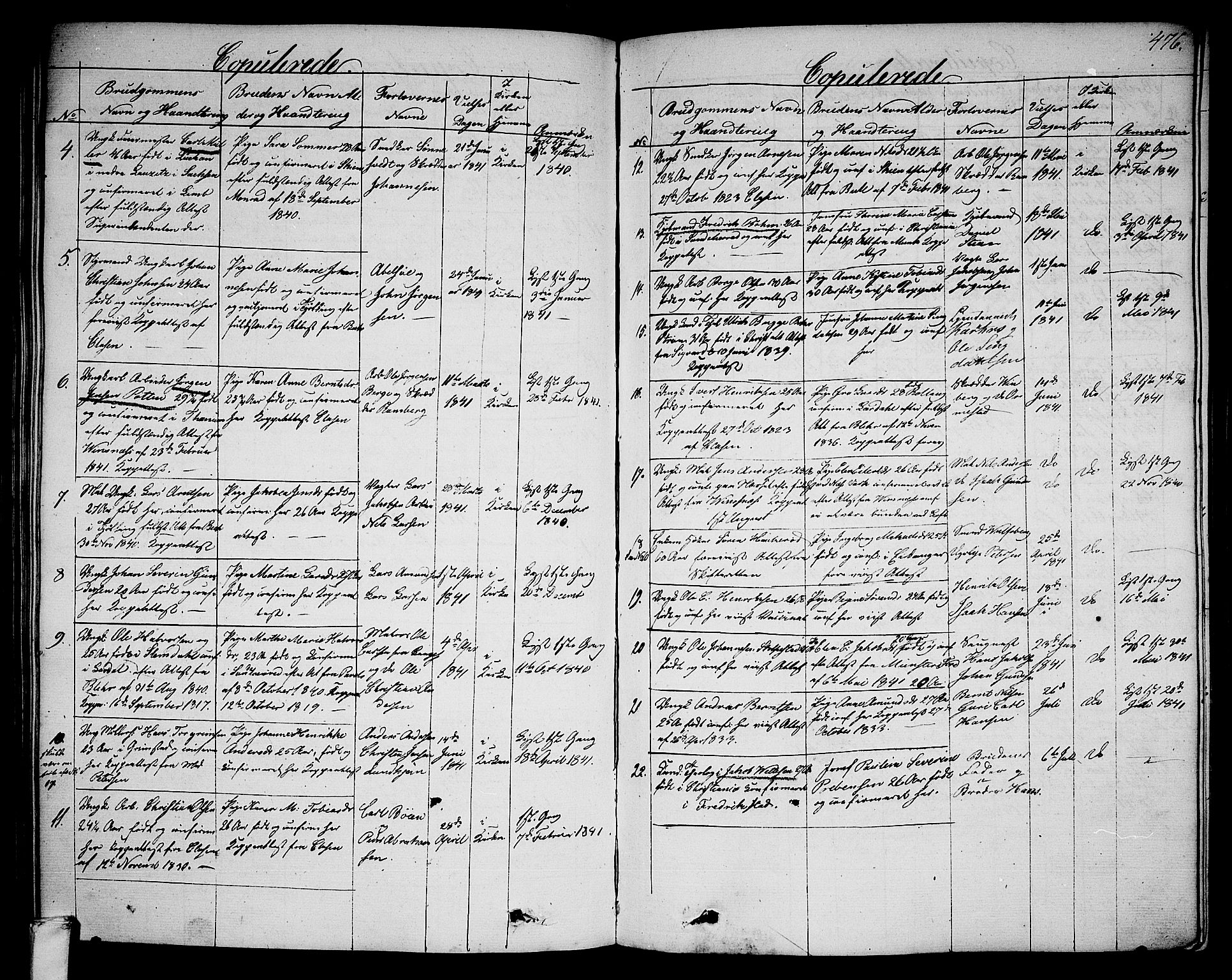 Larvik kirkebøker, AV/SAKO-A-352/G/Ga/L0003b: Parish register (copy) no. I 3B, 1830-1870, p. 476