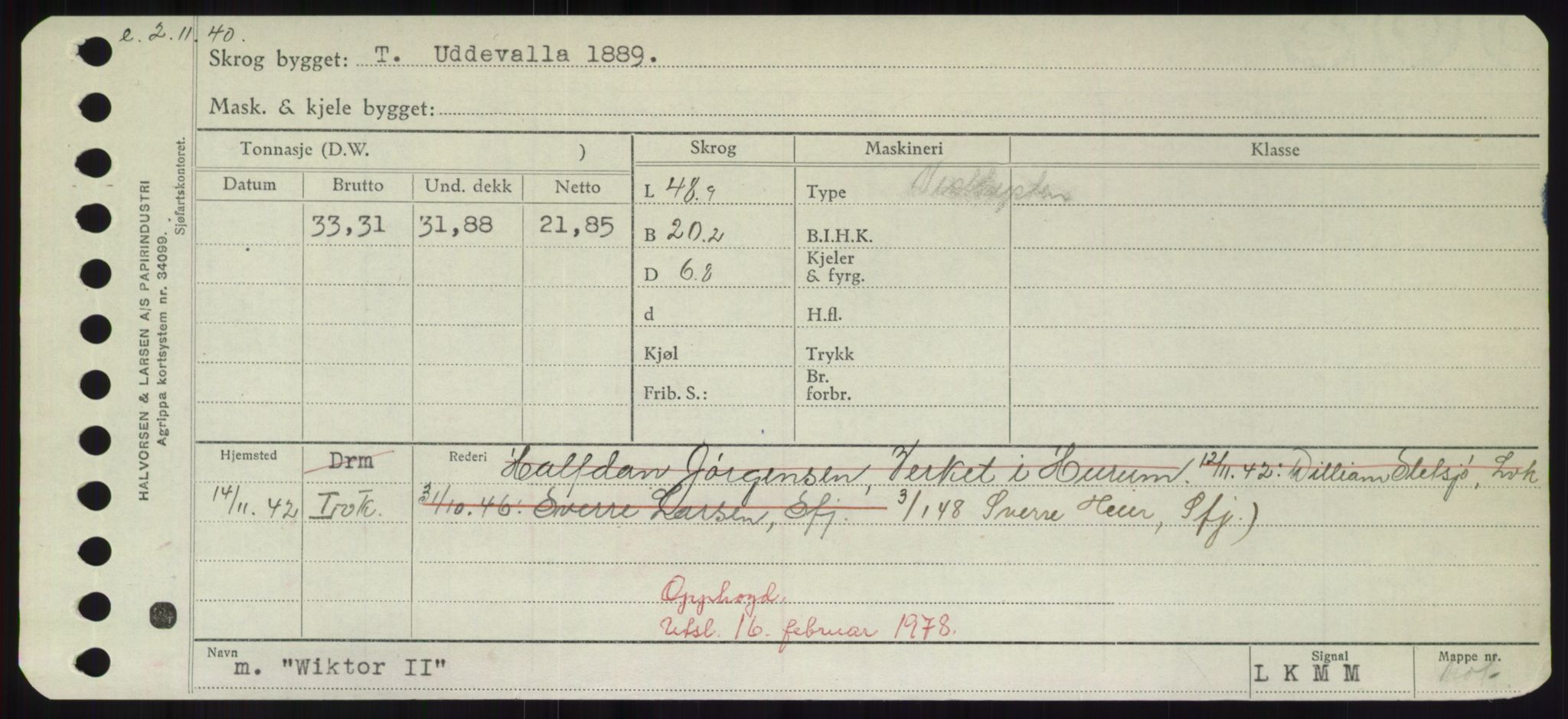 Sjøfartsdirektoratet med forløpere, Skipsmålingen, AV/RA-S-1627/H/Hd/L0041: Fartøy, Vi-Ås, p. 319