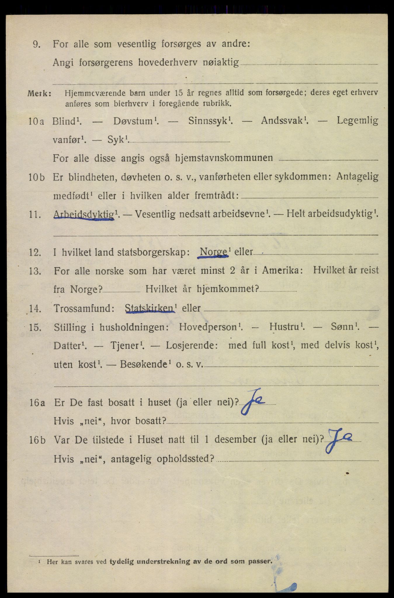 SAK, 1920 census for Kristiansand, 1920, p. 27182