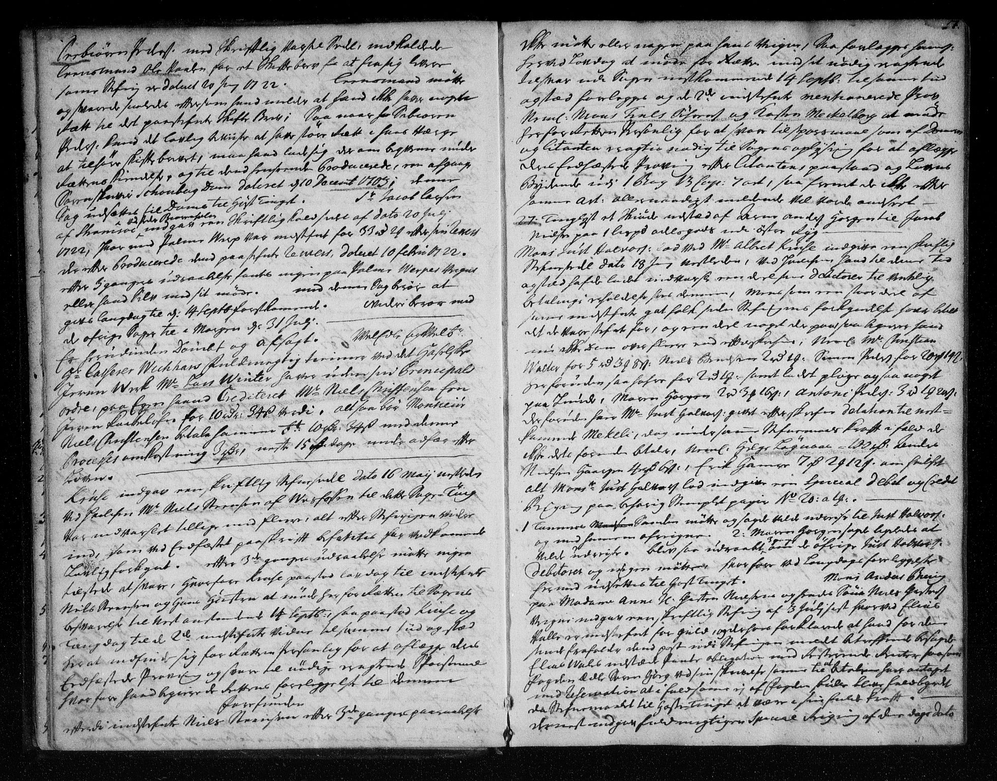 Eiker, Modum og Sigdal sorenskriveri, AV/SAKO-A-123/F/Fa/Faa/L0064: Tingbok, 1722-1724, p. 7