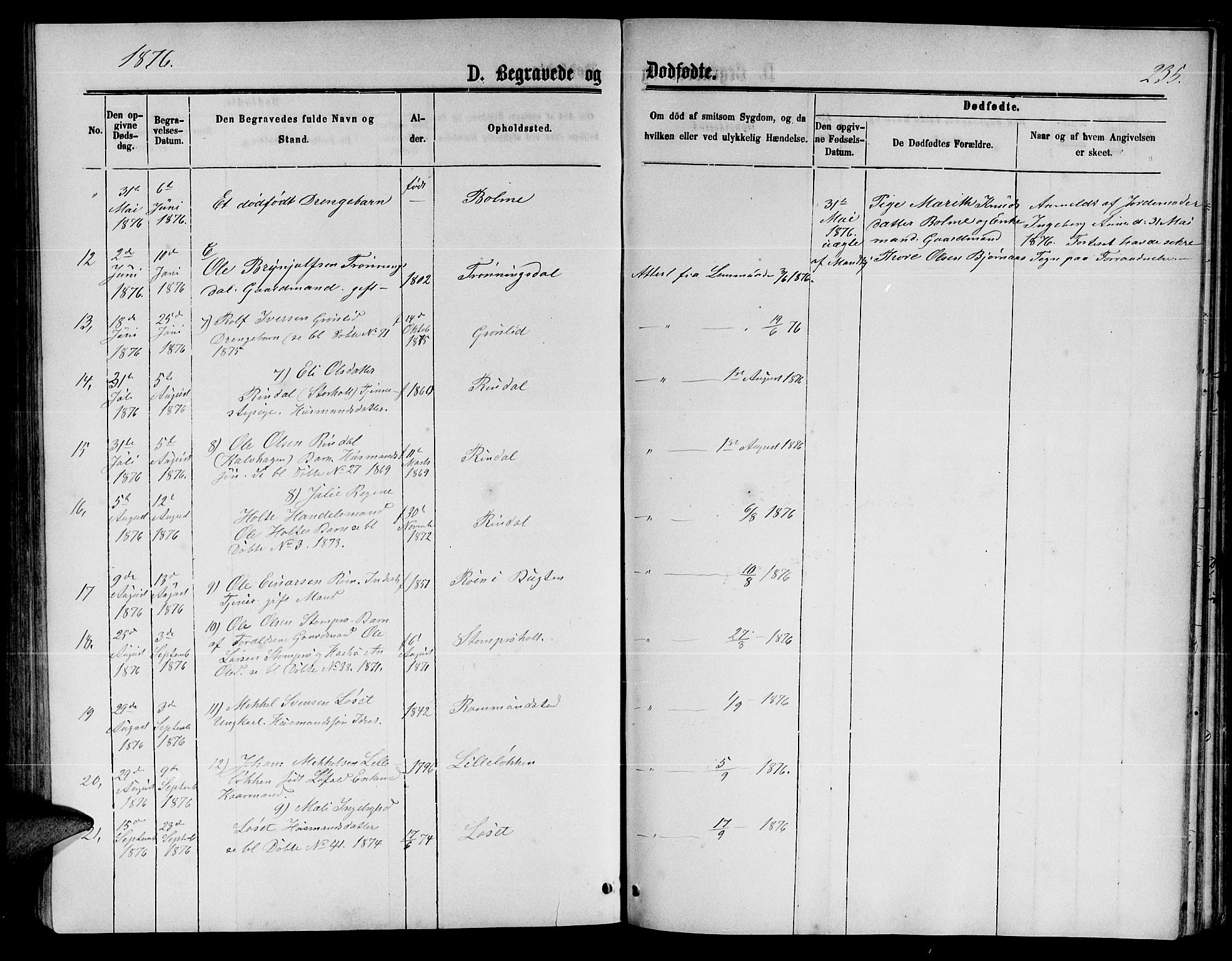 Ministerialprotokoller, klokkerbøker og fødselsregistre - Møre og Romsdal, AV/SAT-A-1454/598/L1076: Parish register (copy) no. 598C01, 1867-1878, p. 235