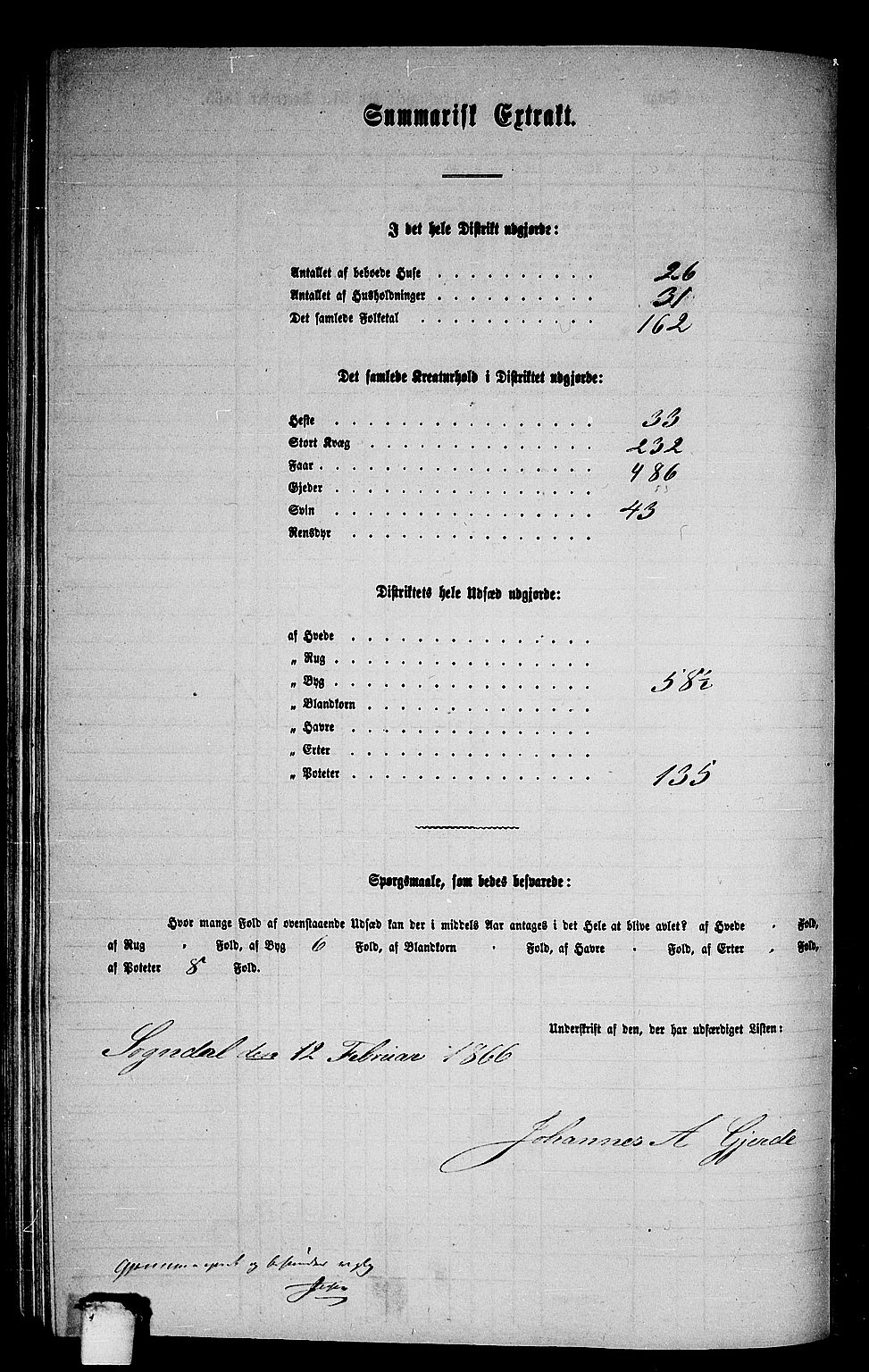 RA, 1865 census for Sogndal, 1865, p. 97