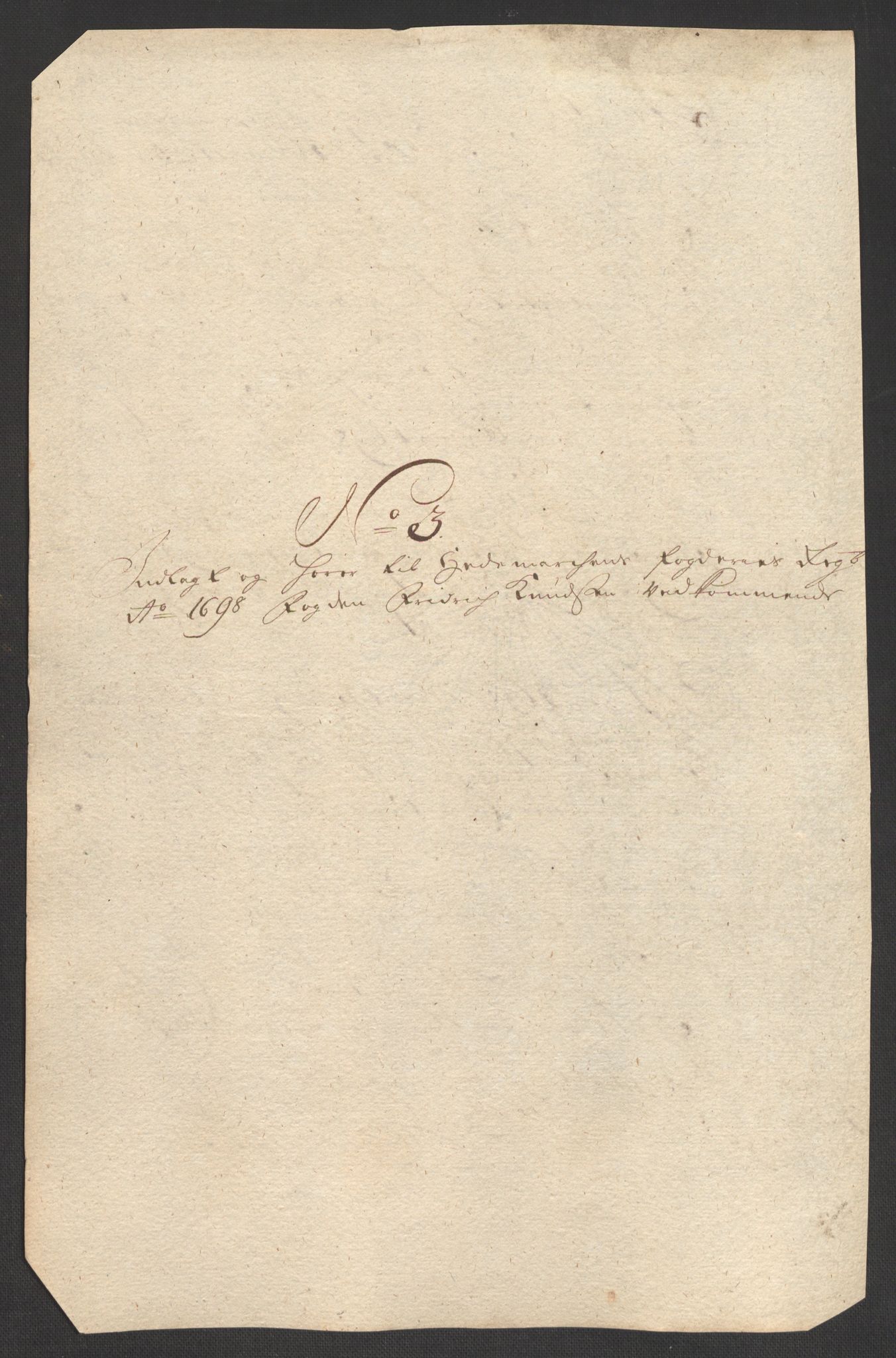 Rentekammeret inntil 1814, Reviderte regnskaper, Fogderegnskap, AV/RA-EA-4092/R16/L1037: Fogderegnskap Hedmark, 1697-1698, p. 378