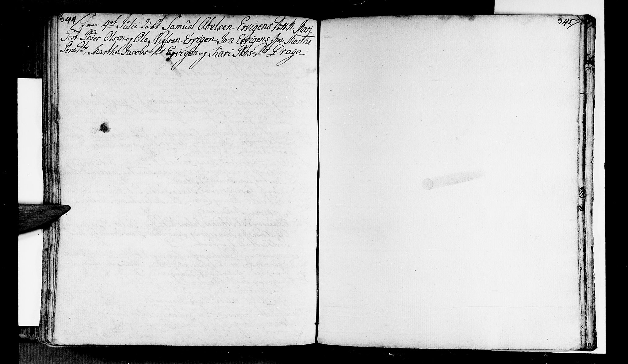 Selje sokneprestembete, AV/SAB-A-99938/H/Ha/Haa/Haaa: Parish register (official) no. A 4, 1743-1759, p. 344-345