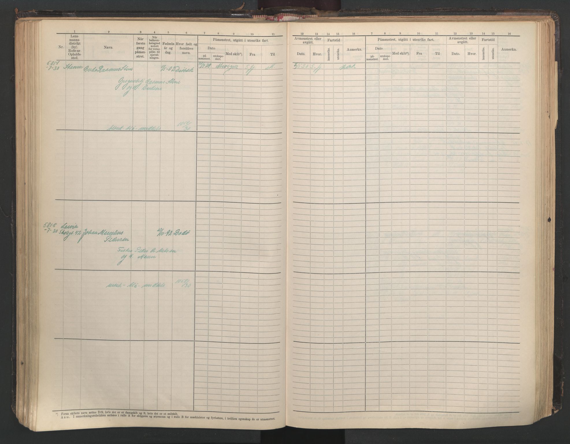 Larvik innrulleringskontor, AV/SAKO-A-787/F/Fc/L0013: Hovedrulle, 1926-1946, p. 210