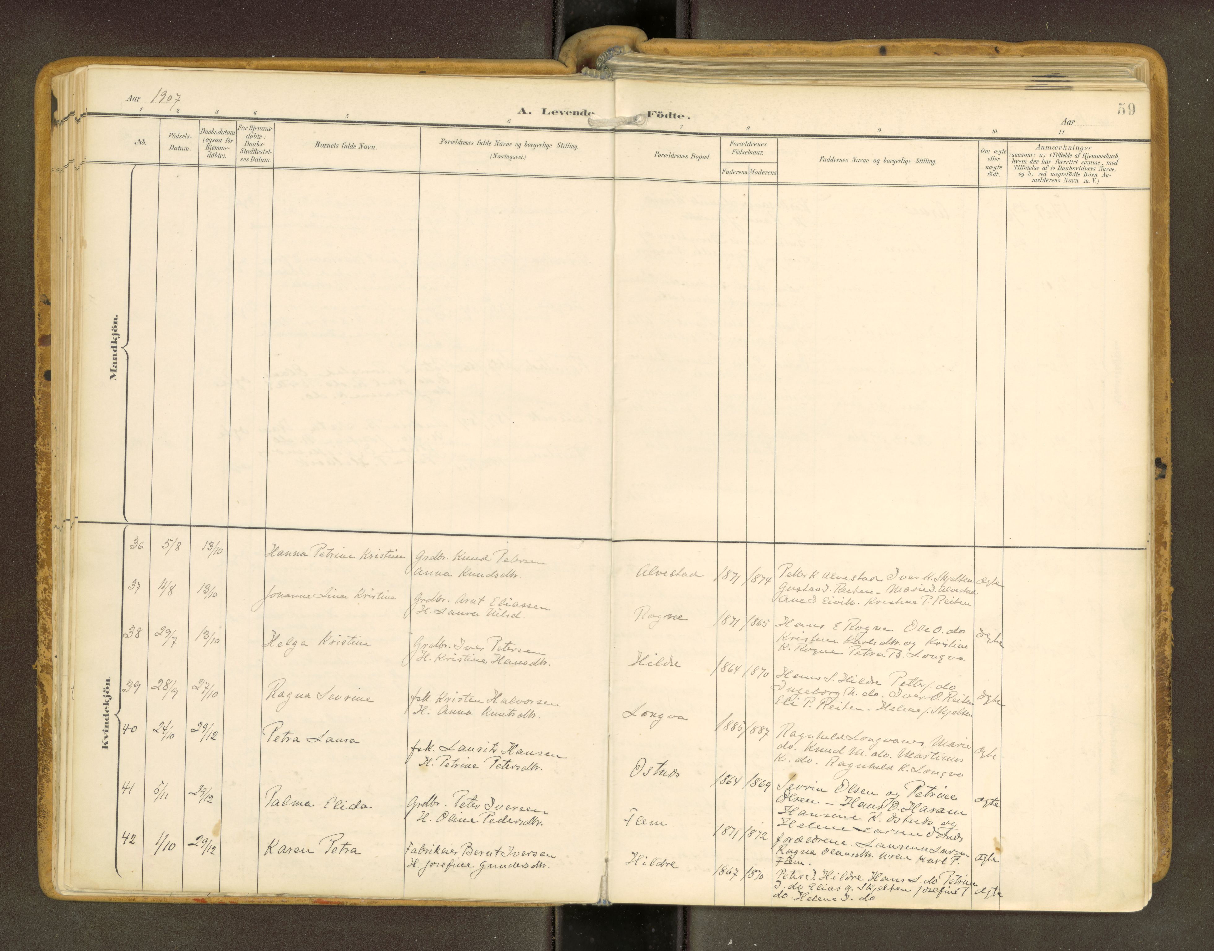 Ministerialprotokoller, klokkerbøker og fødselsregistre - Møre og Romsdal, SAT/A-1454/536/L0517: Parish register (official) no. 536A--, 1897-1917, p. 59