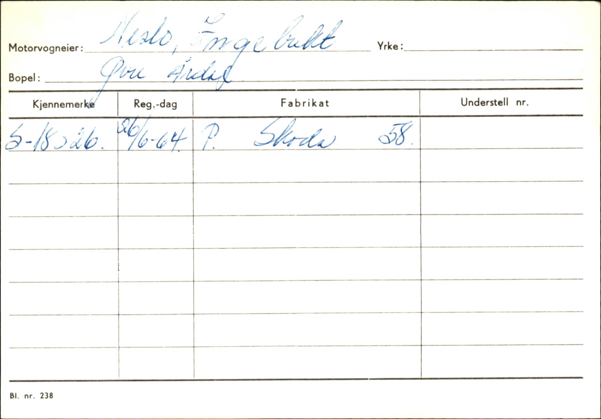 Statens vegvesen, Sogn og Fjordane vegkontor, AV/SAB-A-5301/4/F/L0145: Registerkort Vågsøy S-Å. Årdal I-P, 1945-1975, p. 2019