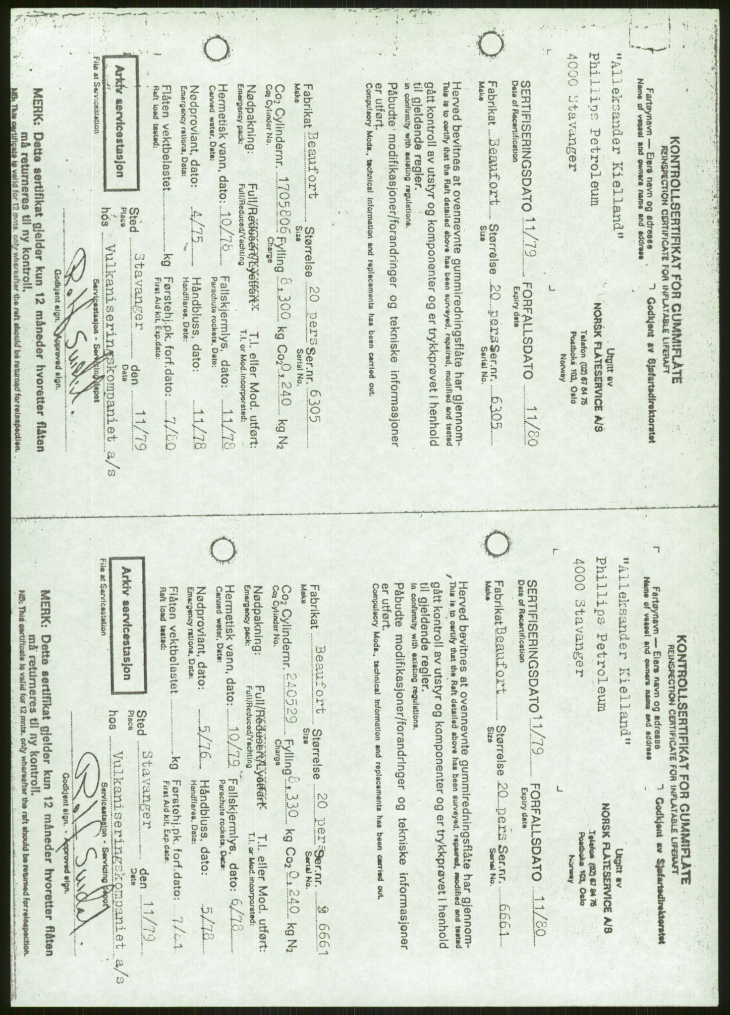 Justisdepartementet, Granskningskommisjonen ved Alexander Kielland-ulykken 27.3.1980, AV/RA-S-1165/D/L0006: A Alexander L. Kielland (Doku.liste + A3-A6, A11-A13, A18-A20-A21, A23, A31 av 31)/Dykkerjournaler, 1980-1981, p. 274