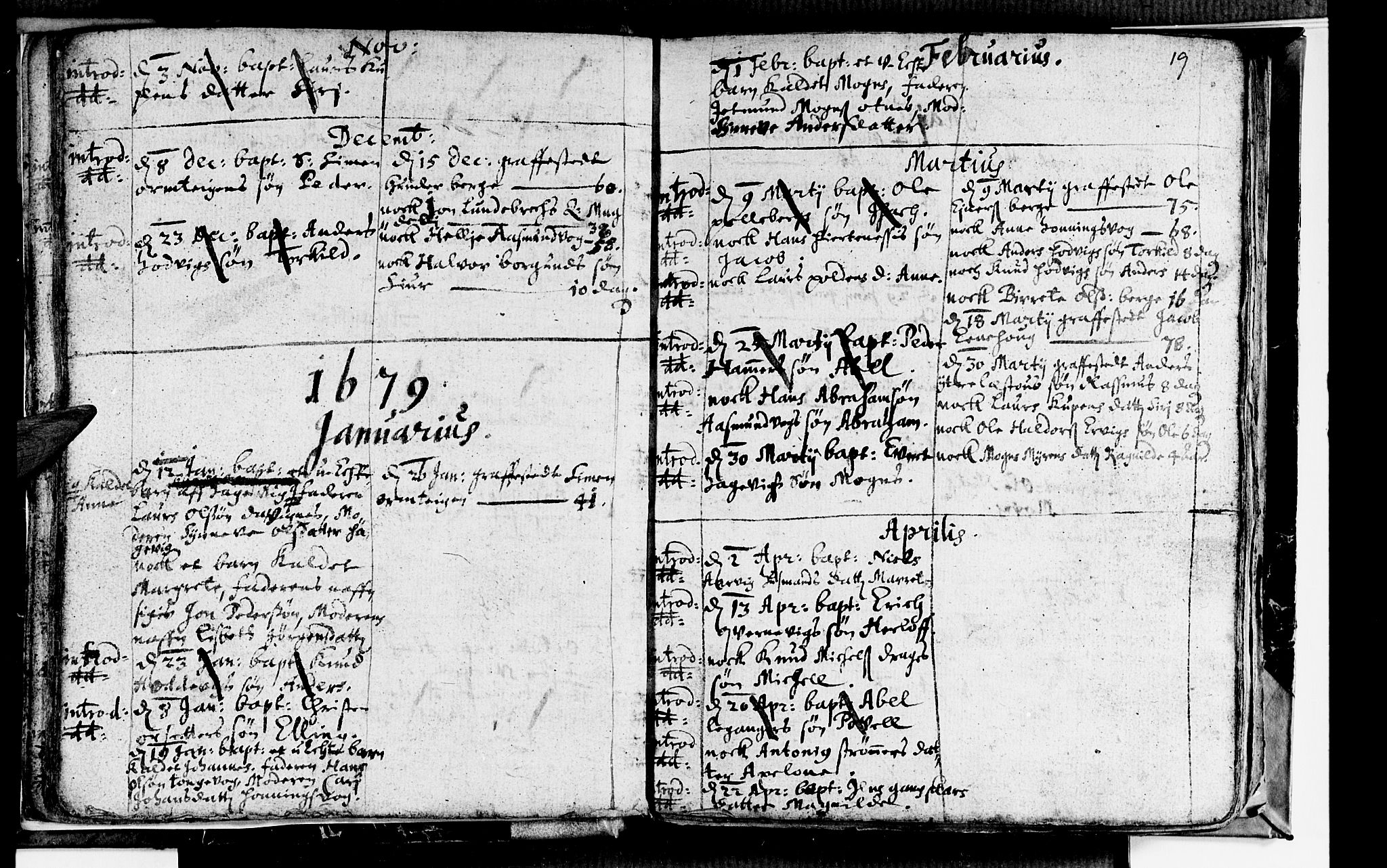 Selje sokneprestembete, AV/SAB-A-99938/H/Ha/Haa/Haaa: Parish register (official) no. A 1, 1668-1696, p. 19