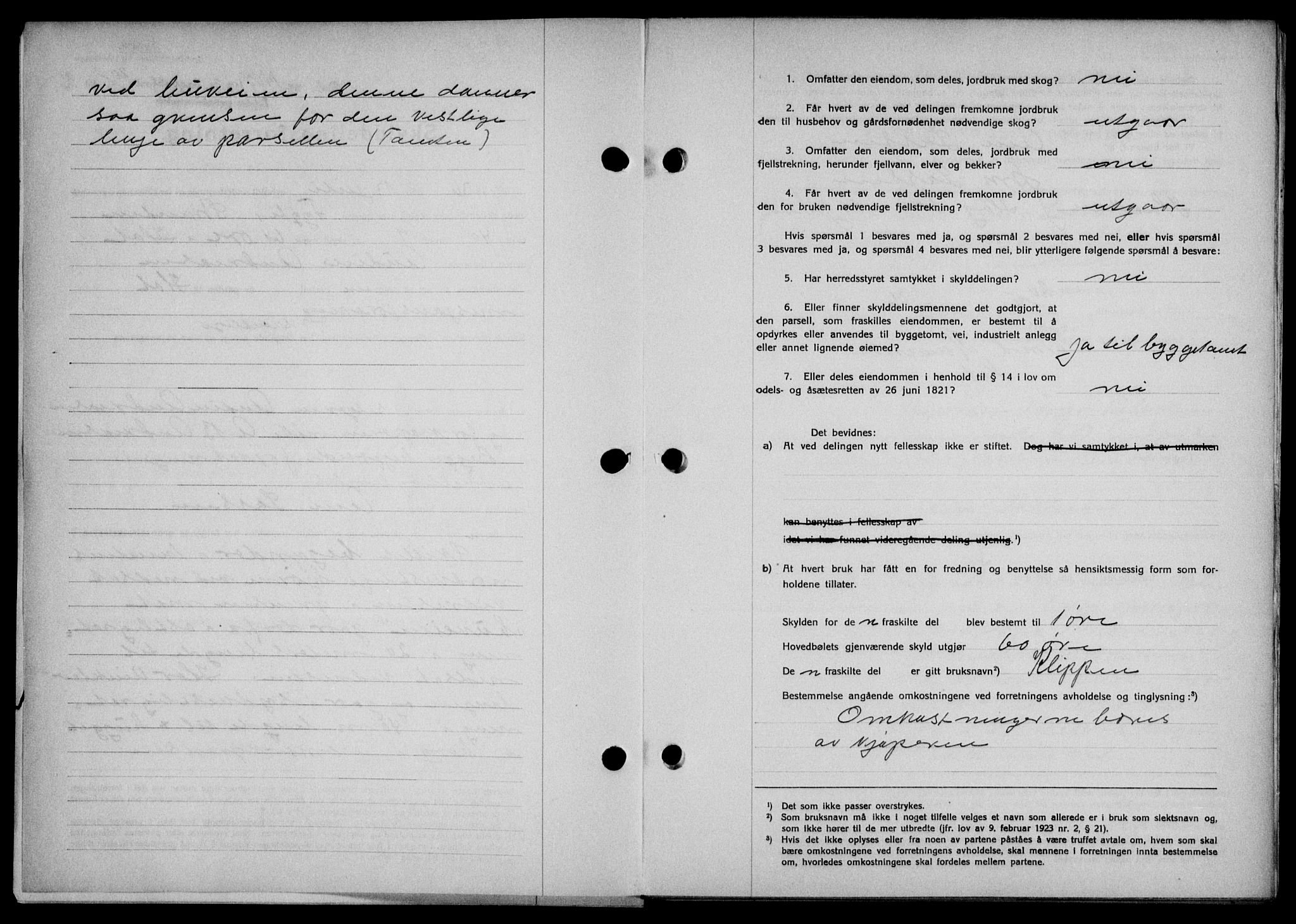 Lofoten sorenskriveri, SAT/A-0017/1/2/2C/L0001a: Mortgage book no. 1a, 1936-1937, Diary no: : 1457/1936